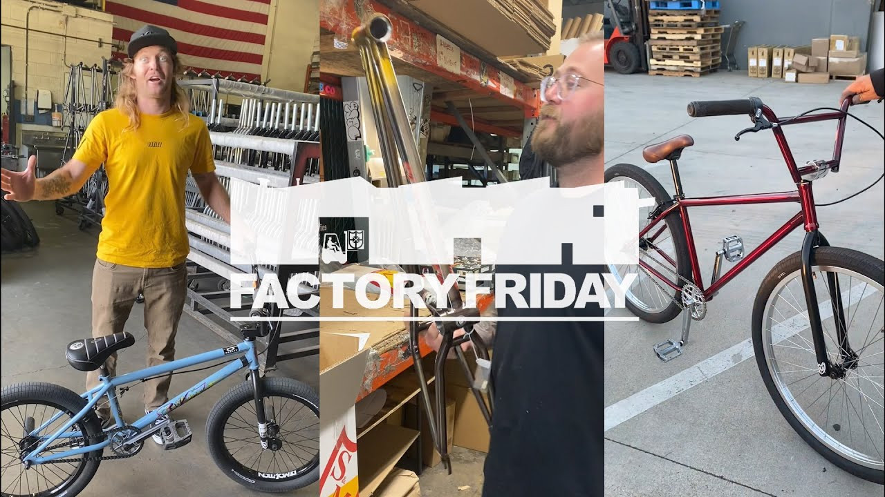 celebrating 30 episodes! Follow our IG for a tour of our shop every Friday: http://www.instagram.com/sandmbmx<br /><br />In this episode, Hucker was in the house building up a new frame in a classic s&m color, 29" atf prototype gets a testing, and some Fungi frames are headed out the door. If you watch closely you may catch a glimpse behind the curtain of Factory Friday too!<br /><br />shot by James Eason / edited by Charlie C<br /><br />#bmx #factoryfriday