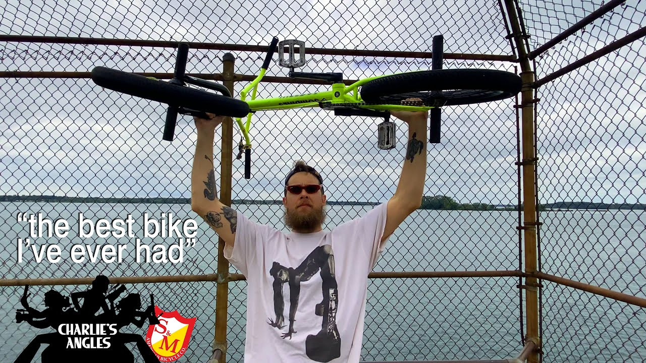 Charlie Crumlish details his personal ride, the Tallboy v3 and why it's set up the way it is. Subscribe for more!<br /><br />hit www.sandmbikes.com or your local shop to get yourself kitted out like Uncle Chuck.<br /><br />complete parts list:<br /><br />S&M Tallboy v3 frame<br />S&M Widemouth Pitchforks 32mm offset<br />Credence Turtleneck stem 52mm<br />Fitbikeco headset<br />Hoder Grips<br />S&M Xman Guard Sprocket<br />Fit Blunt cranks<br />Speedball Tire front 2.4<br />Fit FAF tire rear 2.4<br />S&M Slim Pivotal seat in hemp<br />Gsport Wheels<br />Fit Sleeper Pegs<br /><br />#bmx #bikecheck #charliesangles