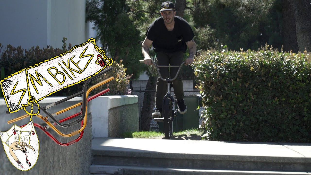 East Coast street stalwart Chris Childs’ Signature Bar pairs tried and true angles with classic S&M tubing for strength. Featuring a slightly narrower box than the Hoder High Bar, the No Exit is tailor-made for folks who turn up for clicked turndowns.<br /><br />https://www.sandmbikes.com/product/hardgoods/bars/chris-childs-no-exit-bar/<br /><br />#bmx