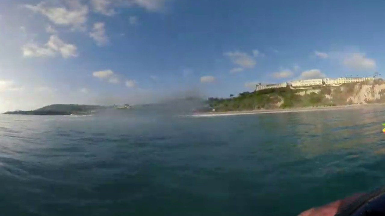 Hold onto your foam board, this one may cause some serious nausea broh! Ride along on Tim's 360 Fusion helmet-cam during the Salt Creek Wavestorm Takeover, and watch out for oncoming traffic! Tim rides tandem in this on broh! <br />___<br /><br />The Surf Channel is an original, free, ad supported television network delivered on cable, satellite and IPTV services, web and wireless. The Video On Demand television network will be found on cable, satellite, telco and digital. Distribution partners include: Comcast, Cox Communications, DirecTV, Dish Network, Filmon.com.<br /><br />For industry news around the clock and to find out about the upcoming television launch, check out:<br /><br />http://www.TheSurfChannel.com<br />http://www.Facebook.com/TheSurfChannel<br />http://www.Twitter.com/TheSurfChannel<br />http://www.Instagram.com/TheSurfChannel<br /><br />* Twitter/Instagram your best barrel face to win prizes every month to #TheSurfChannel #BarrelFace, and 'Like' us on Facebook to join history's first network dedicated to the great sport of surfing.