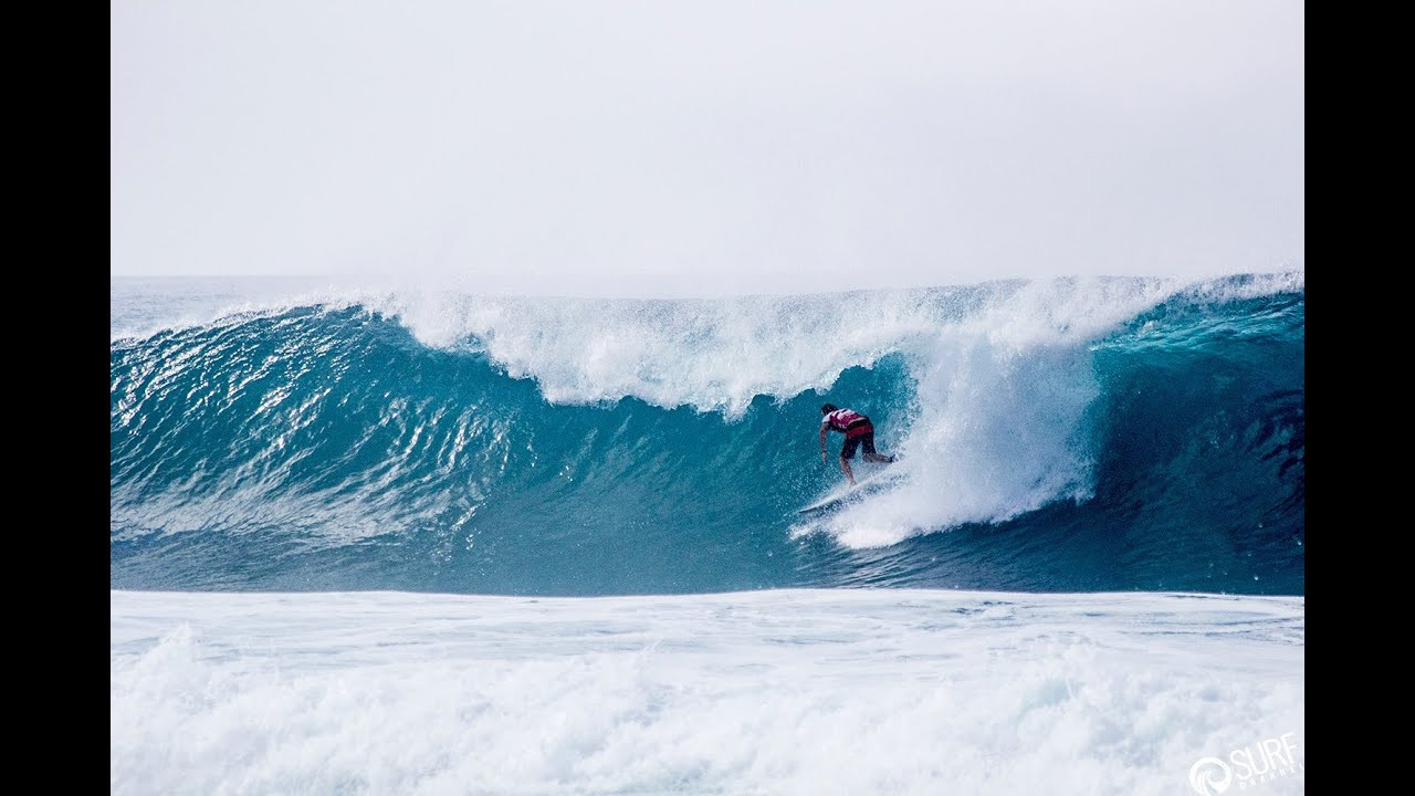 http://www.TheSurfChannel.com<br /><br />Pipe Masters set the bar high in pumping conditions on Sunday as Backdoor barrels opened up for the hungry lineup of Top competitors at surfing's ultimate proving ground. The Vans Triple Crown of Surfing finale at Pipeline, on the Hawaiian island of Oahu's North Shore, will crown a World Champion by the end of the Billabong Pipe Masters, the last remaining event of the three-part series offering over $1 million in prize money. Elite athletes will stop at nothing for the coveted title of Pipe Masters champion, and Sunday sure had its share of brutal wipeouts to prove that the shallow reef has no mercy.<br /><br />PHOTO GALLERY: http://www.thesurfchannel.com/slide/video-backdoor-barrels-at-pipeline-raw-uncut/<br />Song by Paper Diamond : Levitate<br />___________________________________<br /><br />The Surf Channel will be an original, free, ad supported television network delivered on cable, satellite and IPTV services, web and wireless. The Video On Demand television network will be found on cable, satellite, telco and digital. Distribution partners include: Comcast, Cox Communications, DirecTV, Dish Network, Filmon.com.<br /><br />For industry news around the clock and to find out about the upcoming television launch, check out:<br /><br />http://www.TheSurfChannel.com<br />http://www.Facebook.com/TheSurfChannel<br />http://www.Twitter.com/TheSurfChannel<br />http://www.Instagram.com/TheSurfChannel<br /><br />* Twitter/Instagram your best barrel face to win prizes every month to #TheSurfChannel #BarrelFace, and 'Like' us on Facebook to join history's first network dedicated to the great sport of surfing.