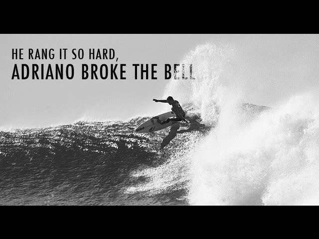 http://www.thesurfchannel.com/slide/adriando-de-souza-breaks-in-the-bell-for-south-america/<br /><br />Brazil's Adriano de Souza rang his first bell at the Rip Curl Pro in Victoria, Australia, as the first South American ever to do so. ASP WCT rookie Nat Young from Santa Cruz, California, was impressively strong on his backhand throughout the event, leading him to his first World Championship Tour final ever against De Souza. Neither De Souza and Young were favored to make the finals over the defending champions and Aussie locals Mick Fanning and Taj Burrow, but they sure put on an excellent show at Bells Beach in the 4-6 ft surf.<br /><br />In 52 years of competition, the Rip Curl Pro has never seen a South American competitor ring the bell and today, De Souza made history.<br />Footage provided by Rip Curl