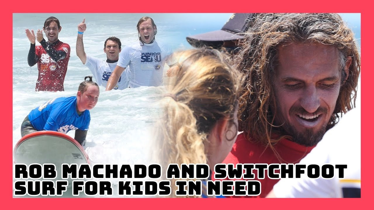 Our host @SurfWithSpadone meets-up with Rob Machado at the 2018 Switchfoot Bro-AM in Encinitas, California to team up with the Challenged Athletes Foundation and share the stoke of surfing! We also explore the festival grounds, rock-out with Chad Butler, and watch pro surfers and amateurs battle-it-out in the shore-break! With waves out the back, thanks for watching The Surf Channel.<br /><br />T-Shirt Art by GracieWilson.com<br /><br />http://www.TheSurfChannel.com<br />___<br /><br />The Surf Channel is an original, free, ad supported television network delivered on cable, satellite and IPTV services, web and wireless. The Video On Demand television network will be found on cable, satellite, telco and digital. Distribution partners include: Comcast, Cox Communications, DirecTV, Dish Network, Filmon.com.<br /><br />For industry news around the clock and to find out about the upcoming television launch, check out:<br /><br />http://www.TheSurfChannel.com<br />http://www.Facebook.com/TheSurfChannel<br />http://www.Twitter.com/TheSurfChannel<br />http://www.Instagram.com/TheSurfChannel<br /><br />* Twitter/Instagram your best barrel face to win prizes every month to #TheSurfChannel #BarrelFace, and 'Like' us on Facebook to join history's first network dedicated to the great sport of surfing.