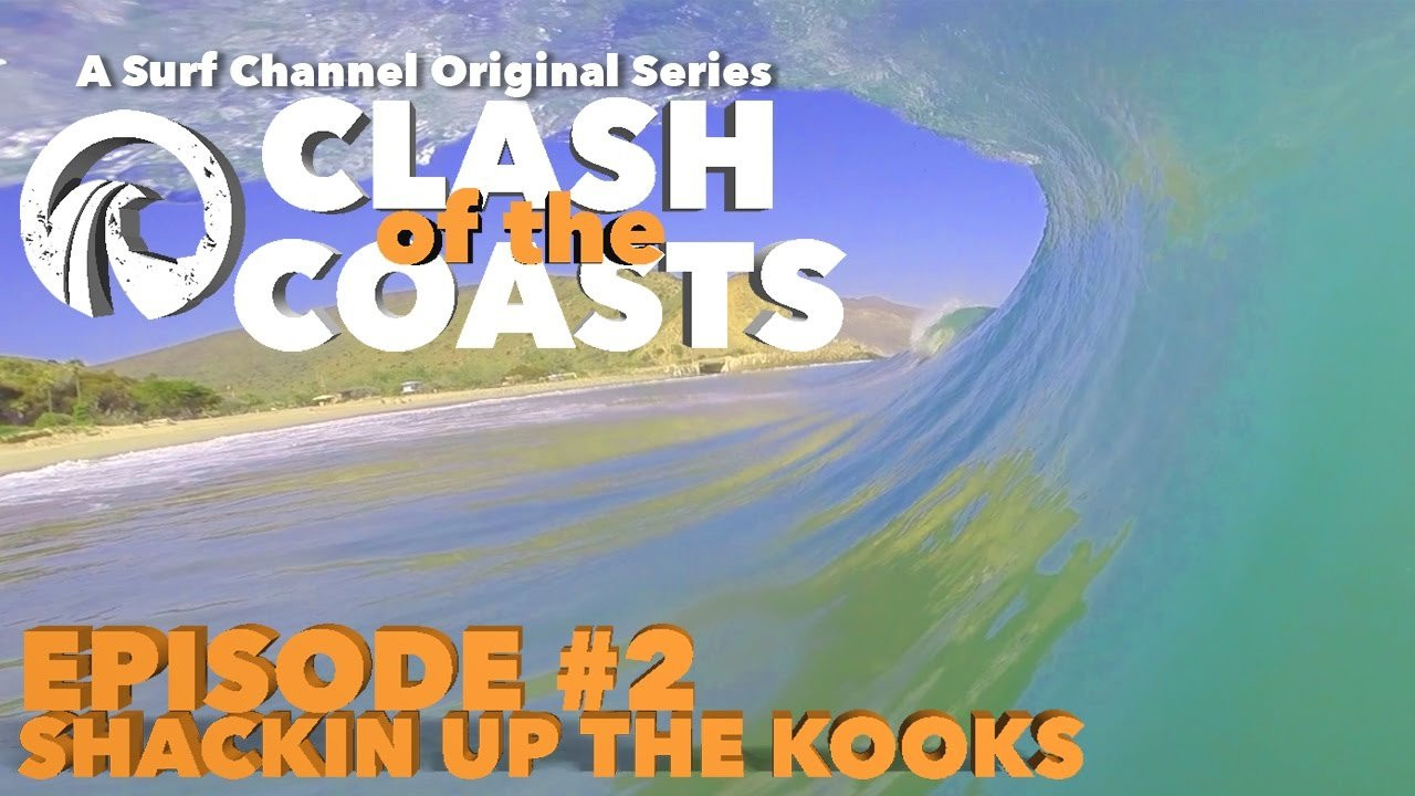 Clash of the Coasts is an original Surf Channel series produced by NubTV and TriOdyssey. We pin two coasts head-to-head in a series of hilarious epic surf challenges. <br /><br />In this episode, the east and west coast teams battle it out sporting their kookiest-kook gear and get barreled. Who will take this weeks challenge win? The crazy east coasters or the laid back college crew on the west coast?! Follow the series to see who wins this season on 'Clash of the Coasts'. <br /><br /><br />http://www.TheSurfChannel.com<br />___<br /><br />The Surf Channel is an original, free, ad supported television network delivered on cable, satellite and IPTV services, web and wireless. The Video On Demand television network will be found on cable, satellite, telco and digital. Distribution partners include: Comcast, Cox Communications, DirecTV, Dish Network, Filmon.com.<br /><br />For industry news around the clock and to find out about the upcoming television launch, check out:<br /><br />http://www.TheSurfChannel.com<br />http://www.Facebook.com/TheSurfChannel<br />http://www.Twitter.com/TheSurfChannel<br />http://www.Instagram.com/TheSurfChannel<br /><br />* Twitter/Instagram your best barrel face to win prizes every month to #TheSurfChannel #BarrelFace, and 'Like' us on Facebook to join history's first network dedicated to the great sport of surfing.