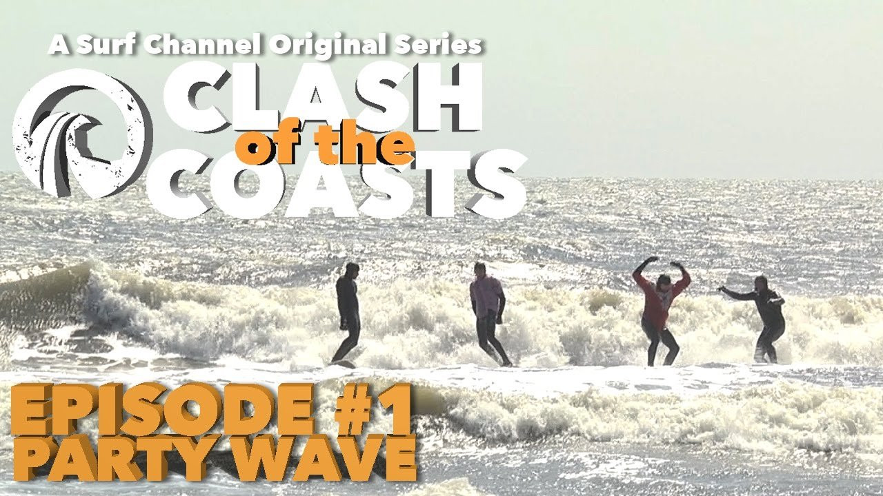 Clash of the Coasts is an original Surf Channel series produced by NubTV and TriOdyssey. We pin two coasts head-to-head in a series of hilarious epic surf challenges. <br /><br />In this episode, we meet the boys on the east and west coast of the United States. The teams head down to their local break in search of a TEAM PARTY WAVE. Yew! Follow the series to see who wins this season on 'Clash of the Coasts'. <br /><br />http://www.TheSurfChannel.com<br />___<br /><br />The Surf Channel is an original, free, ad supported television network delivered on cable, satellite and IPTV services, web and wireless. The Video On Demand television network will be found on cable, satellite, telco and digital. Distribution partners include: Comcast, Cox Communications, DirecTV, Dish Network, Filmon.com.<br /><br />For industry news around the clock and to find out about the upcoming television launch, check out:<br /><br />http://www.TheSurfChannel.com<br />http://www.Facebook.com/TheSurfChannel<br />http://www.Twitter.com/TheSurfChannel<br />http://www.Instagram.com/TheSurfChannel<br /><br />* Twitter/Instagram your best barrel face to win prizes every month to #TheSurfChannel #BarrelFace, and 'Like' us on Facebook to join history's first network dedicated to the great sport of surfing.