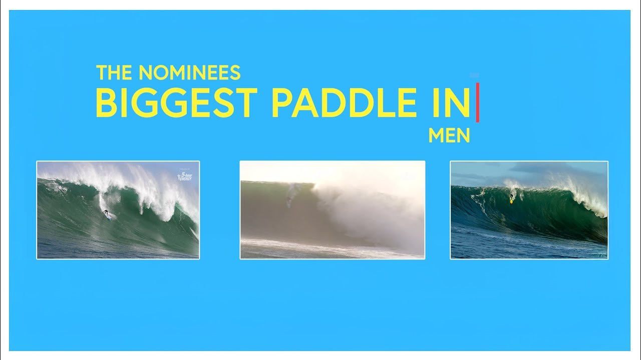 We've been desensitized to wave size by mechanically assisted monster rides... but the paddle awards deserve our respect. in terms of paddle-in waves, these are absolute bombs, hunted down in true surfing tradition. Congrats to these three finalists for the MENS Paddle-In ride of the year. <br /><br />Who should be the winner? We'll be announcing live on FuelTV October 19 at the Big Wave Challenge awards in Nazare Portugal. Stay tuned.<br /><br />@bigwavechallenge <br />@5hourenergyshot <br />@surfermag