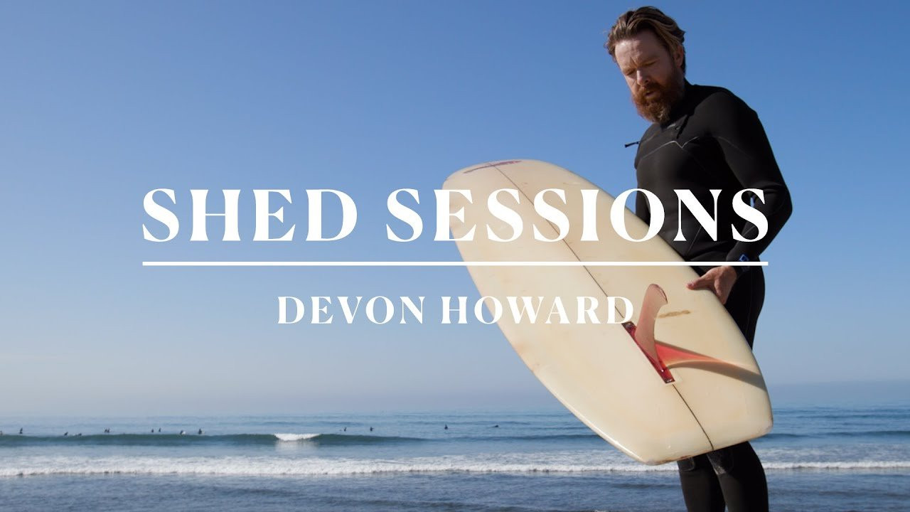 On paper, the latest “Shed Sessions” installment looked to be a recipe for success. A Skip Frye-shaped, JoJo Roper-repaired transition-era Gordon & Smith selected by “Shed Sessions” impresario and Bird’s Surf Shed owner Eric “Bird” Huffman and earmarked for SoCal stylemaster Devon Howard–what could go wrong? <br /><br /><br />While that’s surely an unimpeachable crew of San Diegans, Howard’s virgin San Clemente test-drive got off to a shaky start, the 8’3” x 23 ¼” craft causing the typically stoic stylemaster fits and leading him to call the vee-bottomed relic, “hands-down, the worst surfboard I’ve ever ridden in my life.” <br /><br /><br /><br />Yet, if Howard’s surfing on the obscure vessel proved anything, it’s that his version of kooking it is an average surfer’s version of style and grace. Howard’s “Shed Sessions” also proves him a truly flexible thinker, one rearing for a challenge. With Huffman in tow, Howard visits Frye, hoping the man whose hands shaped the board will help Howard take control of its proverbial wheel. When asked for his thoughts on the board, Frye’s priceless answer reminds us why time spent in the bay with your local master craftsman is always time well spent. <br /><br />Click play to watch Howard look pretty good riding a board he found pretty challenging.