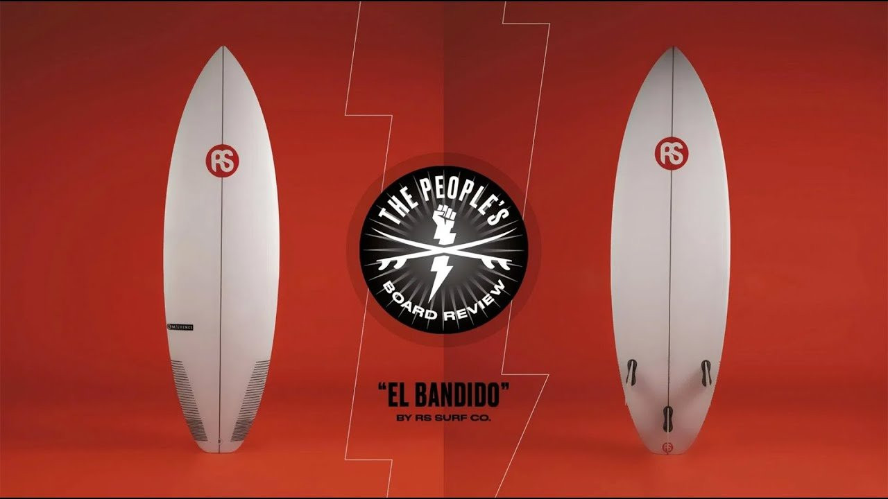 Board Specifications: https://www.rssurf.com/collections/surfboards/products/el-bandido <br /><br />Welcome to the first-ever People’s Board Review. “What the hell is this and why does it have vaguely Marxist undertones,” you ask? Well, it’s a board test series in which we enlist working-stiff, relatable rippers to give us feedback on the latest surfboard models in dims you can find right there in the rack at your local surf shop. Because you probably don’t need to know if a pro’s custom sled feels a little off when reconnecting with the transition after an inverted full-rotation—but you do want to know if the stock version paddles well, if it can generate speed easily and if the thing can turn worth a damn.<br /><br />For this review, we put four RS Surf Co. models in the hands of four surfers of varying sizes and board preferences and took them down to fairly average California beach break on a peaky, head-high day. The boards included the “El Bandido”, a performance blade with training wheels; the “Musubi”, a squished-down shortboard with a curvy outline; the “Love Capsule”, a fat and flat small-wave ripper; and the “Low Love”, a high-performance blade meant for juicy surf.<br /><br /><br />Here’s what you need to know about the “El Bandido”, the board our testers agreed was the most well-rounded of the bunch:<br /><br /><br />The Gist:<br />With its wide point forward and some hidden foam in the nose, this tri-fin craft offers high-performance feelings in a range of conditions without making you work too hard for it. While Tester #4 — the lightest of the bunch at 125 lbs., and who rode the “Bandido” in 5’8” x 19.25″ x 2.38″ 27.57 L — didn’t like that the board carried extra volume above the chest, the three other testers thought the “El Bandido” knew its niche — somewhere between a potato-chip thruster and a beefy groveler — and filled it perfectly. “This was the most well-rounded shortboard,” said Tester #1, who is 5’9” and typically rides boards with a volume around 26 liters, but didn’t mind the slightly fuller shape (ridden in 5’8” x 19.25” x 2.38” with 27 L). “It caught waves really easily and felt like it did everything I wanted it to. Just a good overall California shortboard. It’s a little more volume than I’m used to, but it didn’t feel too floaty at all. I was surprised by how well this board worked.” All four testers rode this craft with traditional polyurethane foam construction, although RS also offers this board in epoxy.<br /><br />Speed: 8/10<br />In the interest of getting a wide range of perspectives, the sizes of our testers ranged from 5’6” and 125 pounds to 5’11” and 215 pounds, with a preferred volume anywhere from 24 to 33 L. That said, all four agreed the “El Bandido” carried plenty of speed, especially for a fairly traditional thruster that isn’t specifically designed to coast through flat spots, with their speed score averaging out at 8. The lowest score for speed was a 7 from Tester #2 (5’11”, 215 lbs.), who rode the “Bandido” in 6’2” 20.5” x 2.5” 36 L and still thought it had plenty of glide. “I really liked the fact that I was riding a 6’2”, but it felt like a 6’0”. That little extra length helped me pretty much get any wave I wanted. It was really user friendly on the pop up and allowed me to kinda just cruise and link together [turns].”<br /><br /><br />Frontside Maneuverability: 7.3/10<br />“The width being forward, I personally didn’t like that,” said Tester #4 (5’6”, 125 lbs.), a light-footed ripper whose comfort zone is at or above the lip. “I felt like when I was bottom turning, it would get a little stuck.” While Tester #4 wasn’t feeling the foam distribution, and gave it a low score of 5 for frontside maneuverability, the two heaviest surfers thought it excelled in this category, giving it an 8 and a 9.<br /><br />Backside Maneuverability: 7.5/10<br />Most surfers rate themselves as better surfers going frontside, but not Tester #1 (5’9”, 150 lbs.) who rode this model in 5’8” x 19.25″ x 2.38″ 27.57 L. “I always judge a board by its performance on my backhand, because I suck going right [laughs].” After a couple of backhand cracks on back-to-back shoulder-high lefts, Tester #1 came in singing the “El Bandido’s” praises. “I felt like I could come off the bottom backside and whip this board into the lip without a second thought.”<br /><br /><br />Paddling: 8/10<br />Tester #3 (5’8”, 175 lbs.) summed up the way all four testers felt about how the “El Bandido” paddled: “Something I really liked is that it’s not a round nose, but it has some width up there, so it helps you paddle. It seems like it gives you a little bit more volume, but it’s sort of hidden…it’s not all chunky. It’s just what the doctor ordered.” Tester #3’s “El Bandito” dims were 5’8” x 19.5” x 2.5” with a volume of 30.7 L.