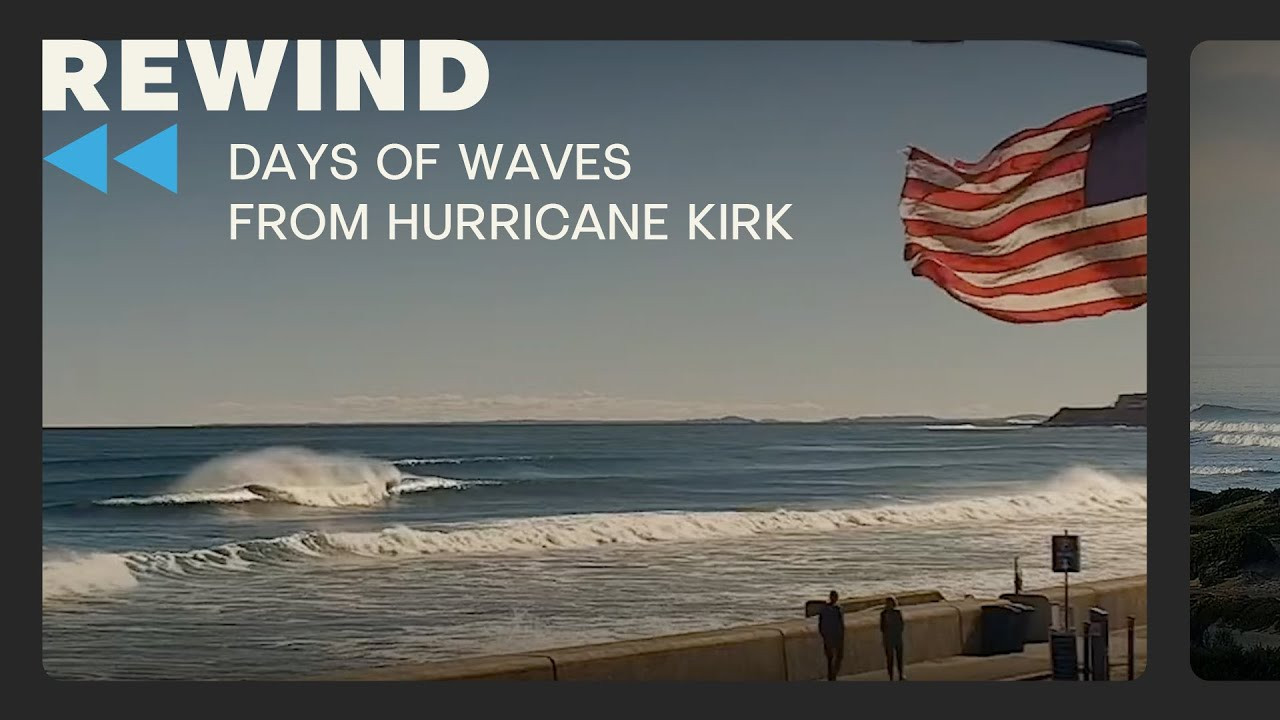 “Major Hurricane Kirk was not the only feature that supplied the recent run of swell to the northern half of the East Coast, but it certainly put the exclamation point on the end,” explains Surfline forecaster Rob Mitstifer. “Initially, remnant energy associated with ex-Hurricane Helene moved off the Outer Banks last week to spawn a large, non-tropical low that meandered towards Bermuda. That initial mid-period easterly swell was a good warmup pulse, before stronger, long-period swell peaked on Monday with widespread high-high to overhead waves at the better spots. At the same time, a passing cold front allowed for improving conditions in the Northeast US and Mid Atlantic as the Kirk swell peaked.”<br />-----------------------------------<br /> Subscribe: <br /> http://www.youtube.com/subscription_center?add_user=surfline<br /> <br /> Become a Surfline Premium Member: <br /> https://surfl.in/2Cd36tF<br /> ----------------------------------
