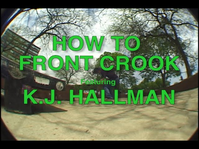 HOW TO FRONT CROOK with KJ Hallman<br />Frontside crooked grind trick tips, skate support, tutorial, you will know how to do this by the end of the video.