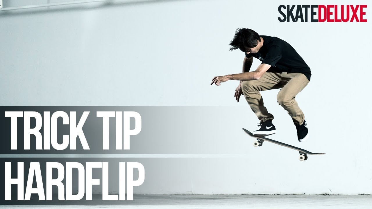 De Hardflip trick tip video tutorial laat je een van de moeilijkste skateboard flip tricks zien. Rookie of pro dat maakt niet uit, sommige mensen kunnen het en sommige mensen niet. Voor alle skateboard trick tips: https://www.skatedeluxe.com/blog/nl/trick-tips/skateboard/<br /><br />De Hardflip is een combinatie van een Kickflip en een Frontside Pop Shove-It. Voor sommige skaters is het een makkelijke trick, maar voor sommige een onmogelijke… Een goed voorbeeld is pro skaters Eric Koston die geen Hardflip kan. Voor hem is die Switch makkelijker. Bryan Herman heeft een van de beste Hardflips ooit. Hij laat het er zo makkelijk uit zien ongeacht hoe hoog de gap is.<br /><br />In onze Hardflip video tutorial met verschillende camera perspectieven en slow motion beelden laten we je alles zien om een Hardflip te leren. Het “Hard” gedeelte is Hardflip is zeker geen grap. Deze trick is zeker weten een van de moeilijkste skateboard flip tricks die er zijn. Wees geduldig met jezelf en geef niet op. Soms helpt het om de Nose van het board te gebruiken omdat je dat meer pop hebt. Nogmaals is timing het belangrijkste van deze trick. Misschien heb je hem zo onder de knie of net als Eric Koston gewoon helemaal niet. Dat is skateboarden.<br /><br />| • Skate Shop: https://www.skatedeluxe.com/ | • skatedeluxe Blog: https://www.skatedeluxe.com/blog |<br />| • Facebook: https://www.skatedeluxe.com/facebook | • Instagram: https://www.skatedeluxe.com/instagram | • Twitter: https://www.skatedeluxe.com/twitter |<br />______________________________________________________<br /><br /><br />Skateboard Trick Tips in het Nederlands::<br />• https://www.skatedeluxe.com/blog/nl/trick-tips/skateboard/<br /><br /><br />= OTHER LANGUAGES = <br /><br />⇛ ENGLISH | • https://www.skatedeluxe.com/blog/en/trick-tips/skateboard/<br /><br />⇛ GERMAN | • https://www.skatedeluxe.com/blog/de/trick-tipps/skateboard/<br /><br />⇛ FRENCH | • https://www.skatedeluxe.com/blog/fr/trick-tips/skateboard/<br /><br />⇛ SPANISH | • https://www.youtube.com/playlist?list=PL85C9jh7oQzA4M3nzquykCjMTg8dE0aOV<br /><br />⇛ ITALIAN | • https://www.youtube.com/playlist?list=PL85C9jh7oQzALGyZ2SOi3keO66EprYjOk