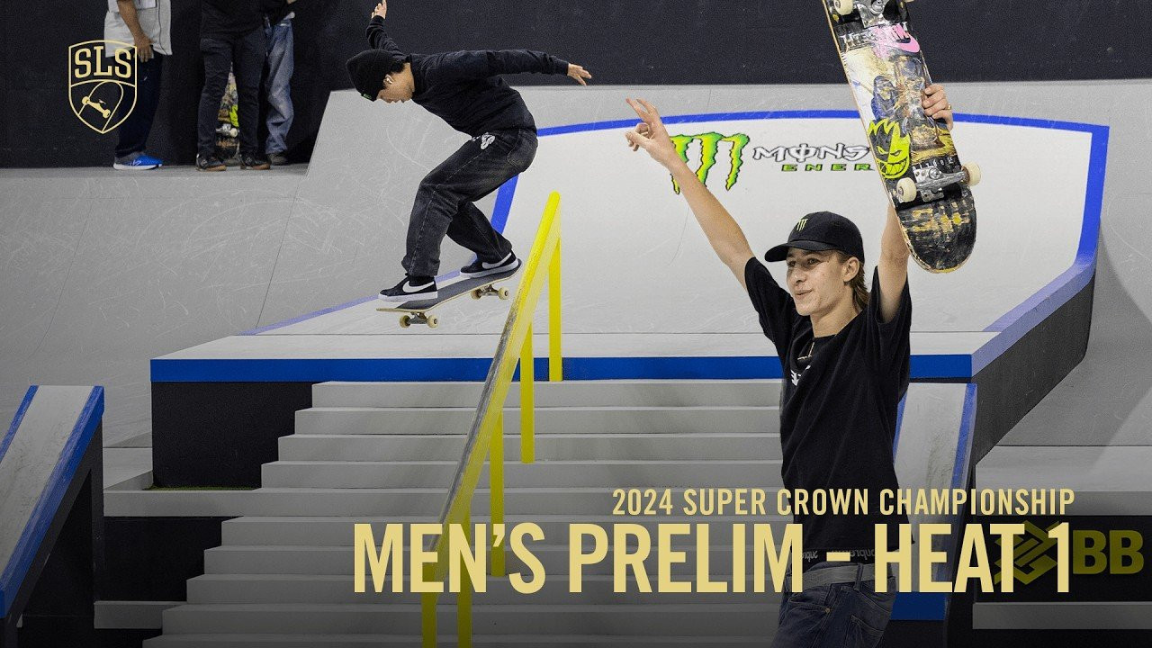 The Super Crown Prelims got off to a hot start with Heat 1! Filipe came out swinging with the 9 Club single tricks 👀<br /><br />Get your official SLS x Wolfpak Backpack here, available in 3 different sizes - <br />https://wolfpak.com/collections/street-league-skateboarding-collection