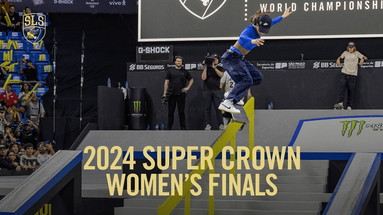 Originally Aired: 12/15/24<br /><br />Rayssa Leal, Chloe Covell, Yumeka Oda, Coco Yoshizawa, Momiji Nishiya and Liz Akama battle it out to be the 2024 SLS Super Crown Champ!<br /><br />Get your official SLS x Wolfpak Backpack here, available in 3 different sizes - <br />https://wolfpak.com/collections/street-league-skateboarding-collection