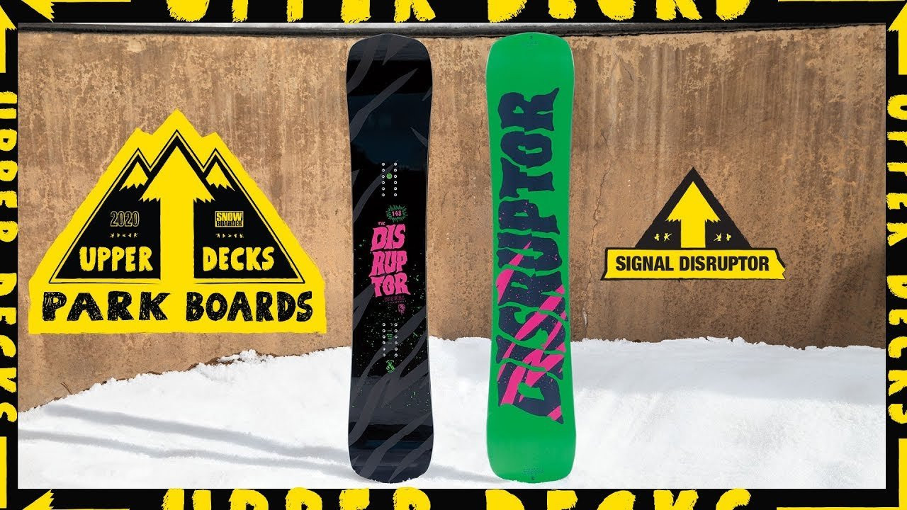 With Upper Decks, SNOWBOARDER is providing our readers with insights, images, and other details culled from putting a handful of new terrain park performers through their paces for five days of jibbing, jumping, and carving amongst the freestyle features of Aspen Snowmass, Colorado. Providing the action and impression of the top park boards in stores this fall are former Forum pro and prolific video part protagonist, Eddie Wall and 2019 MS Superpark Standout Emma Crosby alongside the SNOWBOARDER Editorial Staff. This is SNOWBOARDER's take on the Signal Disruptor. <br /><br />When Kyle Mack dropped into the Big Air jump in PyeongChang and rode away with a silver medal, he was strapped into the Signal Disruptor. Considering Kyle has made his mark casually lapping giant jumps and consequential rails, it’s a nod to the Disruptor’s combination of agility and stability that it is the Olympic medalist’s board of choice. The key to the Disruptor’s success is an elevation of the elements of the traditional park board. Regular camber makes for a responsive ride and snappy ollieing while a medium flex hits the mark when both jumping and jibbing. A mid-wide waist and fine-tuned flex pattern featuring triaxial fiberglass ensure the Disruptor is reliable for take-offs and landings, as well as smooth when transitioning from edge-to-edge. If you need any more reasons to pick up the Disruptor, Signal has made it easy on your wallet by offering a pay-as-you-shred payment plan for only $40 a month. <br /><br />For the latest from Snowboarder Magazine check out:<br />https://www.snowboarder.com/<br />Facebook - https://sbdr.co/Facebook<br />Instagram - https://sbdr.co/Instagram<br />Twitter - https://sbdr.co/Twitter<br />YouTube - https://sbdr.co/YouTube