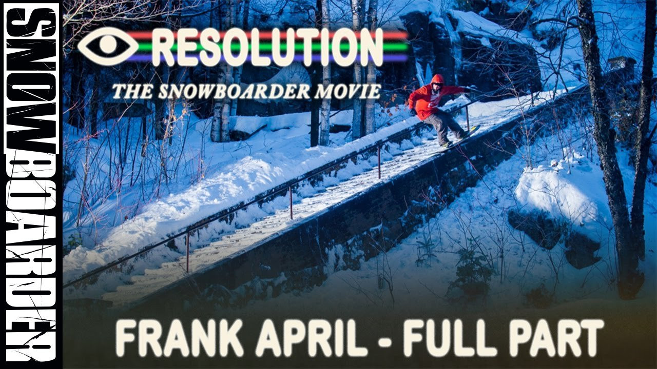 Here's a short tease of Frank April's full part from the Snowboarder Movie "Resolution" watch it now for 48 hours on www.snowboarder.com or buy it on iTunes