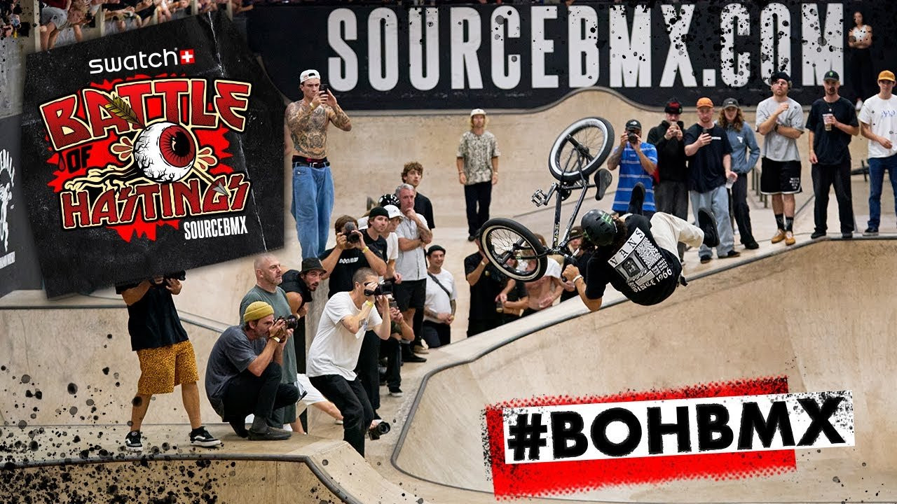 Source BMX: Swatch Battle of Hastings - Finals Live Trailer 2023<br />Get ready for 5 Live Streams 8th-10th September! Here you go:<br /><br />Railjam on Friday: https://youtube.com/live/S3qZvvG7nbk<br /><br />Swatch High Air on Friday: https://youtube.com/live/Npy0WHskHsg<br /><br />PARK Session on Saturday: https://youtube.com/live/BEzhkFsR0bw<br /><br />Best Trick on Saturday: https://youtube.com/live/oGTjhbVyxjU<br /><br />Finals on Sunday: https://youtube.com/live/ETpVaghRvlU<br /><br />#bmx #bohbmx #sourcebmx <br /><br />Subscribe to http://youtube.com/SOURCEBMX for more BMX videos!<br /><br />More Info & Give-Aways: http://sourcebmx.com/BOH