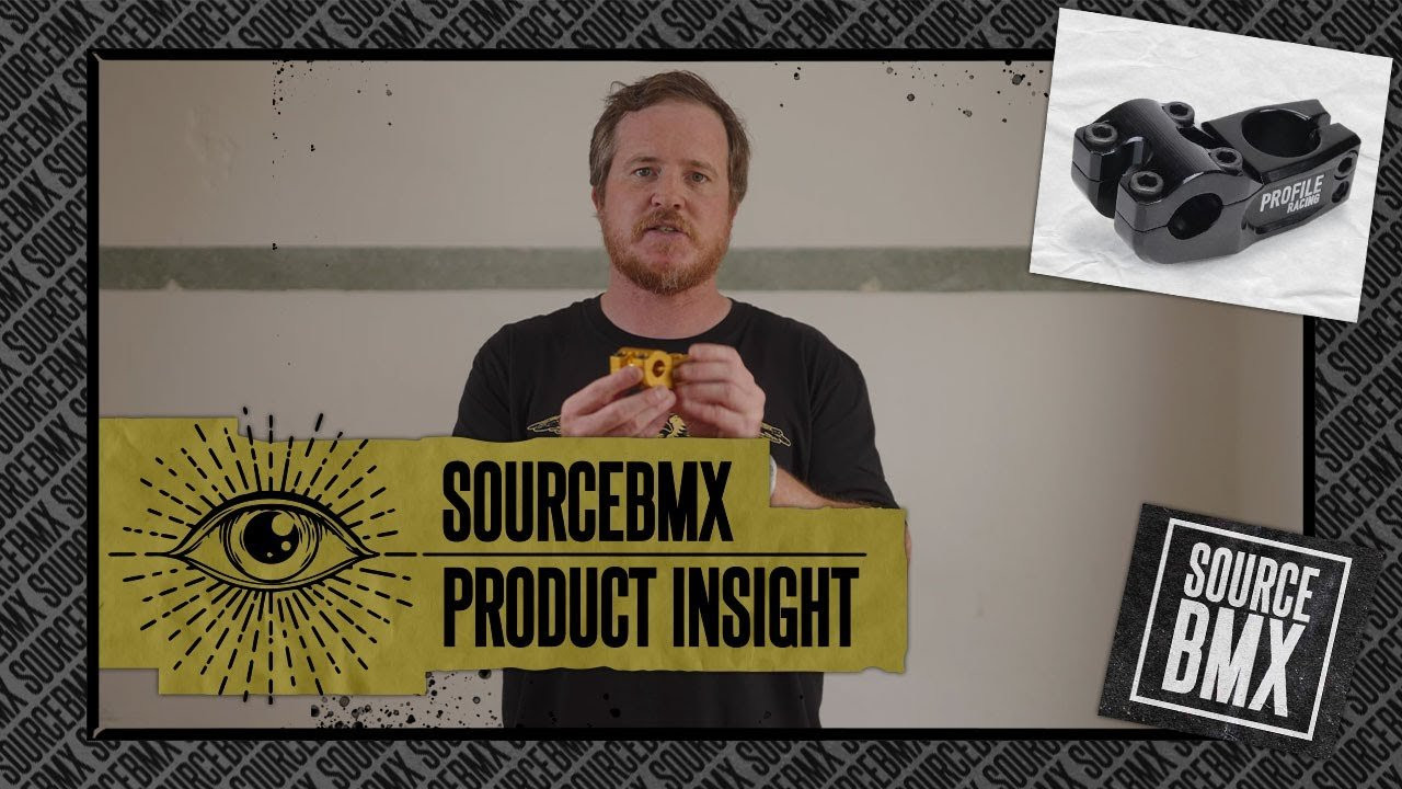 Van Homan Review Profile Push Stem<br /><br />Mark Mulville wanted to create a stem to help eliminate ugly spacers. The unique design help "Push" your bars up a bit or down a bit depending on which way you run it.<br /><br />Available now worldwide at sourcebmx.com<br /><br />#BMX #SourceBMX #ProfileRacing