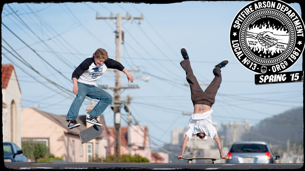 Dennis Busenitz, Frank Gerwer, Dan Plunkett in the streets of San Francisco for the new Spitfire Wheels Arson Department Spring ‘15 release. <br />http://spitfirewheels.com/arsondept/<br /><br />https://instagram.com/spitfirearsondept/<br />https://www.facebook.com/spitfire.wheels<br />https://twitter.com/spitfirewheels