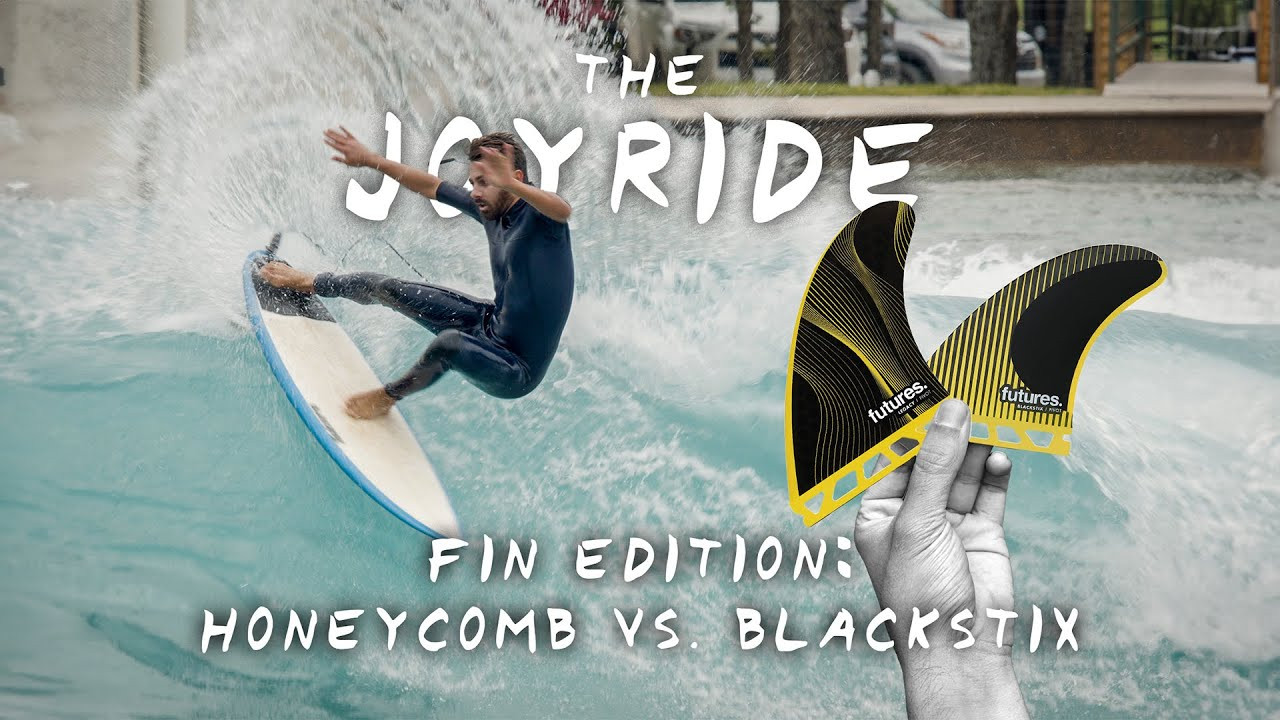 Flexy or stiff, flat v. foil — let’s solve this riddle once and for all.<br /><br />Last year, we did a fun test examining the difference between Futures’ Rake, Neutral, and Pivot templates in their Legacy Series. This time, Futures wanted us to test fins with the same outline but in different constructions — one a little flexier than the other. Watch our Honeycomb vs Blackstix Joyride above.
