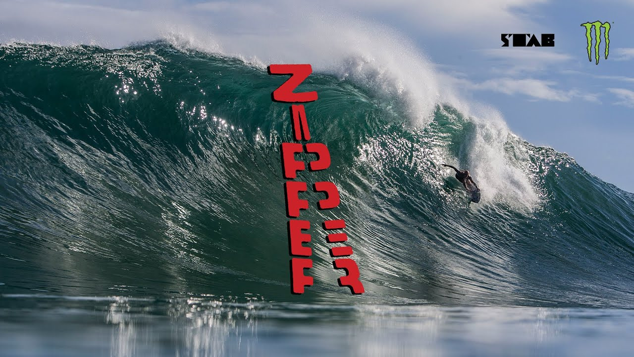A zipper binds two edges of fabric together. <br /><br />It's also the title of this 45- minute surf film starring Chippa Wilson who tours the world with connective parts: Filipe Toledo, Eithan Osborne, Harry Bryant, Bobby Martinez, Dion Aguis and Taro Watanabe. <br /><br />Watch the full length Monster Energy x Stab film above.