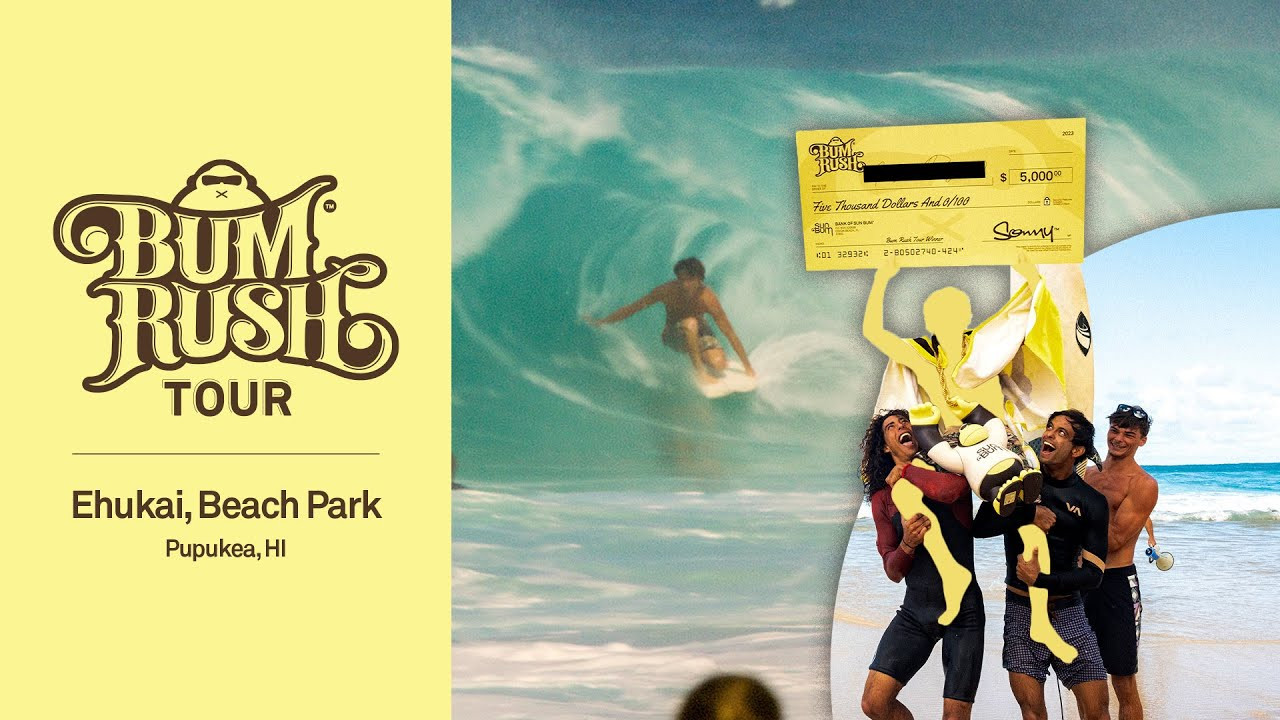 Watch what happens when the Bum Rush Tour washes up on the North Shore along with our friends from Stab Magazine. Ehukai’s sand-hissing serpents created nonstop carnage, heroics and laughter. One hour later, a new king was crowned. But you’ve gotta watch to find out who.<br /><br />For more stoke, come hang out with us at sunbum.com.<br /><br />Sun Bum® / Bum Rush Tour