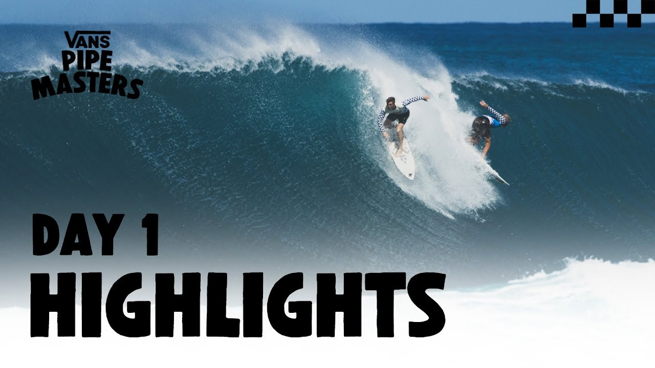 Surf highlights from day 1 of Vans Pipe Masters 2023. Get the full experience: scores, leaderboard and more at pipemasters.vans.com<br /><br />Subscribe now at: http://www.youtube.com/vans?sub_confirmation=1<br /><br />Connect with Vans: <br />http://www.vans.com   <br />http://www.facebook.com/vans<br />http://www.instagram.com/vans<br />http://www.tiktok.com/@vans<br /><br />About Vans:<br />Vans®, a VF Corporation (NYSE: VFC) brand, is the original action sports footwear, apparel and accessories brand. Vans® authentic collections are sold in more than 100 countries through a network of subsidiaries, distributors, and international offices. Vans® has more than 2,000 retail locations globally including owned, concession and partnership doors. The Vans® brand supports the journey of creative exploration and self-discovery across action sports, music, art and design, delivering progressive platforms such as Vans Pipe Masters and Vans’ cultural hub and international music venue, House of Vans.<br />Vans, “Off The Wall” Since ’66<br /><br />http://www.youtube.com/vans