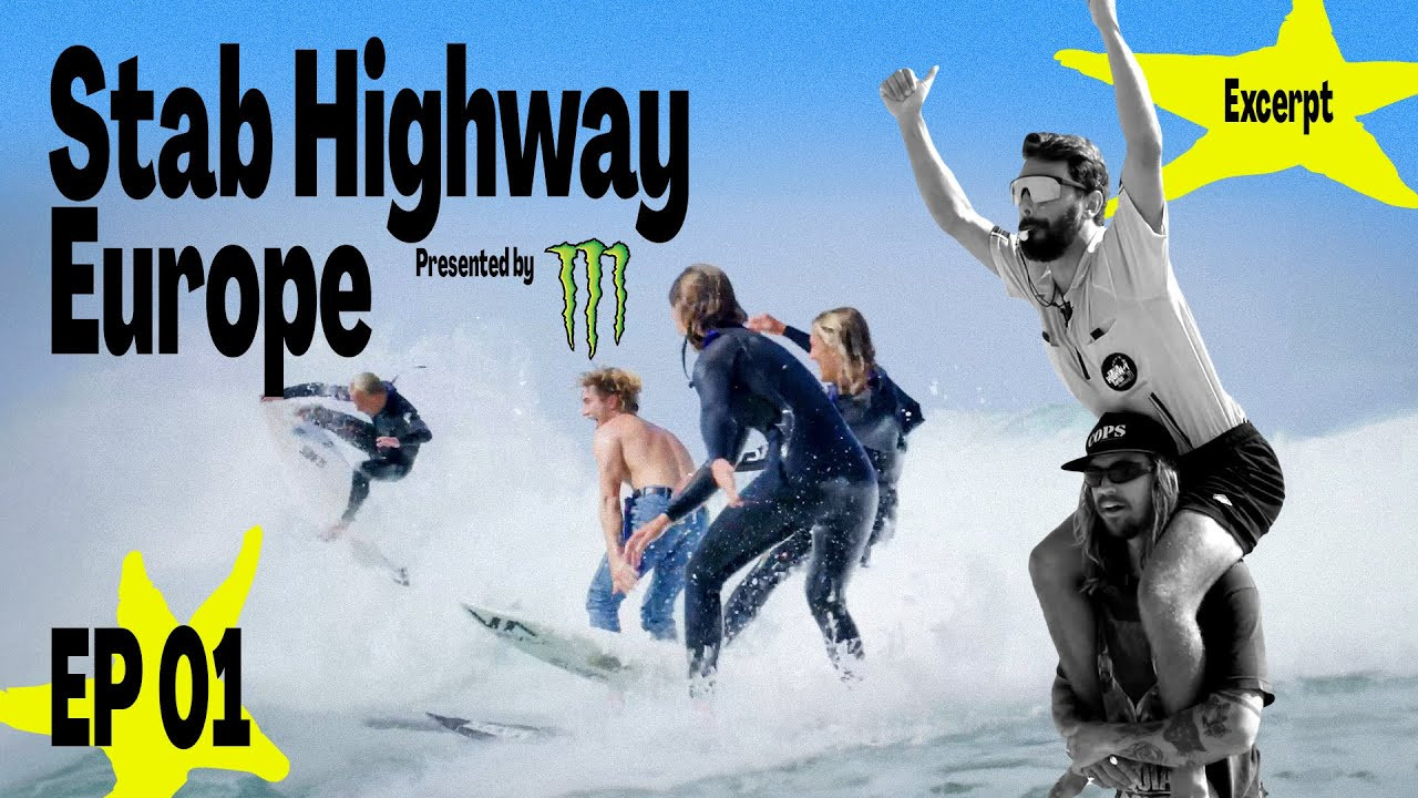 16 (mostly) pro surfers race 900 miles while trying to complete 120 surf - and land-based challenges. In each region the lowest performing team is eliminated. <br /><br />Watch Ep. 1 of Stab Highway, EU presented by Monster Energy on Stab Premium below: <br />https://stabmag.com/stabcinema/stab-highway-europe-presented-by-monster-energy-episode-1/