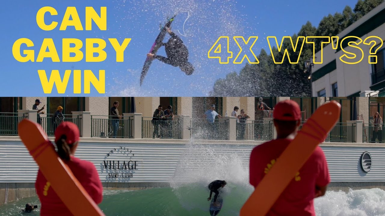 Gabriel Medina and Arthur Vilar sample Perfectswell tech in Boa Vista Village.