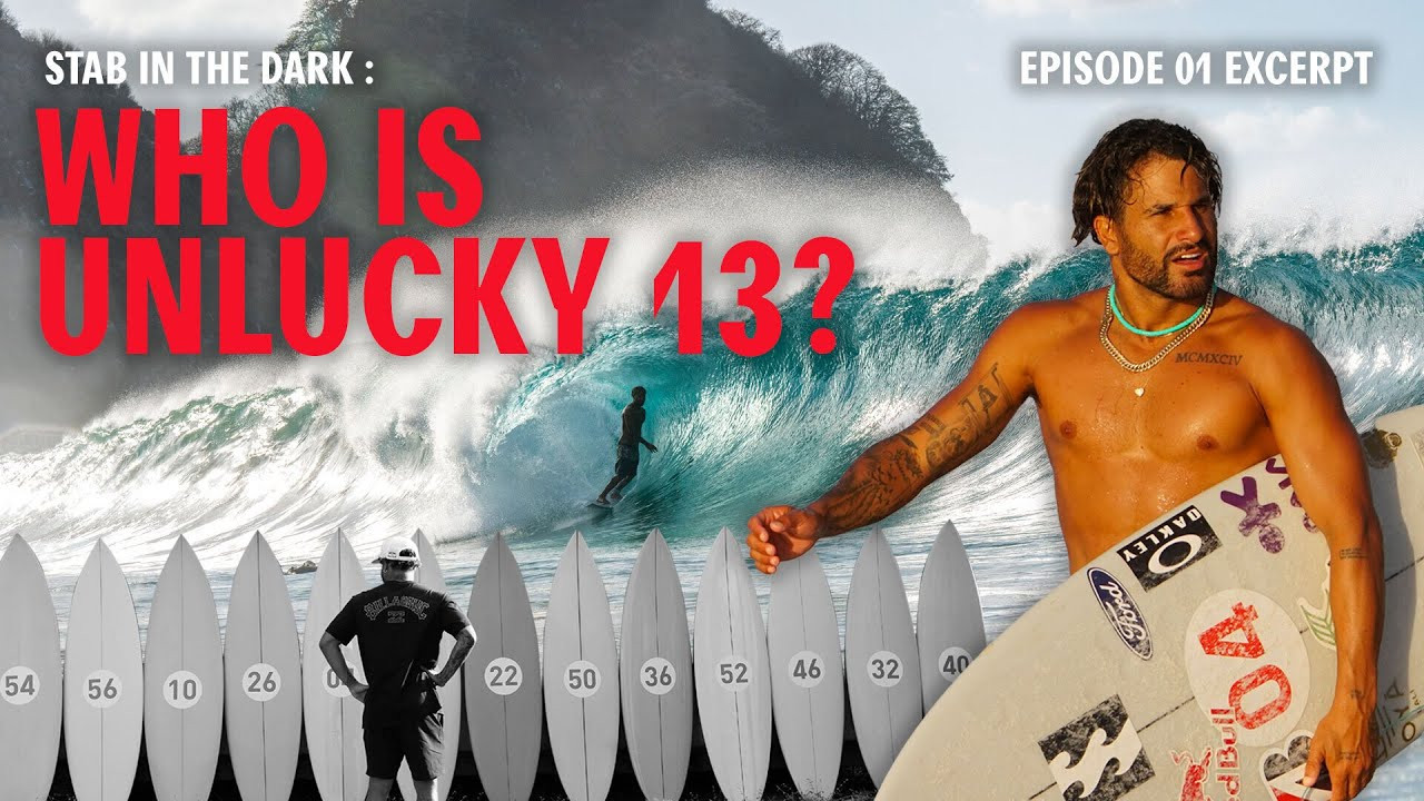 WATCH STAB IN THE DARK FOR FREE WITH A 30-DAY TRIAL OF STAB PREMIUM: https://tinyurl.com/ycxrmf4c<br /><br />During the filming of Stab in the Dark, Italo Ferreira rode just 12 of the 13 boards shapers designed for him.<br /><br />The other one he threw to the side upon their initial meeting, banishing it from all water-bound activities during his 10-day Stab in the Dark testing window. The board flew back stateside without as much as a heel dent.<br /><br />Why, you might ask?<br /><br />Well, Italo grew up surfing on a cooler lid, so we know he’s not overly picky. The board he eliminated wasn’t the one with Medina’s number on it, so the decision wasn't out of spite. And it certainly wasn’t an energy issue.<br /><br />The reason Italo abandoned one board from his SITD roster is because, simply, we made him. <br /><br />Yes, Unlucky 13 is back.<br /><br />When we sent out invites to this year’s shapers, we were very clear: There is a 7.7% chance that your board will not be tested by our mystery surfer.<br /><br />Pretty good odds, unless of course you’re that one unlucky shaper.<br /><br />Watching Italo select Unlucky 13 was a study of the soft sciences. Would he base it on a board’s outline, its fin placement, or a particularly distasteful shade of gray?<br /><br />Before riding a board, we all have an instinct about how it will go, but rarely (if ever) can we know we’re correct until we actually put foot to fiberglass.<br /><br />Despite some protestation, Italo grabbed one board off the mint green container and sent it packing, ultimately basing his decision on some combination of nose design and tail contours. As if anyone actually knows that those things do.<br /><br />Who did he choose? You'll have to watch the full episode to find out: https://tinyurl.com/y285tv3k