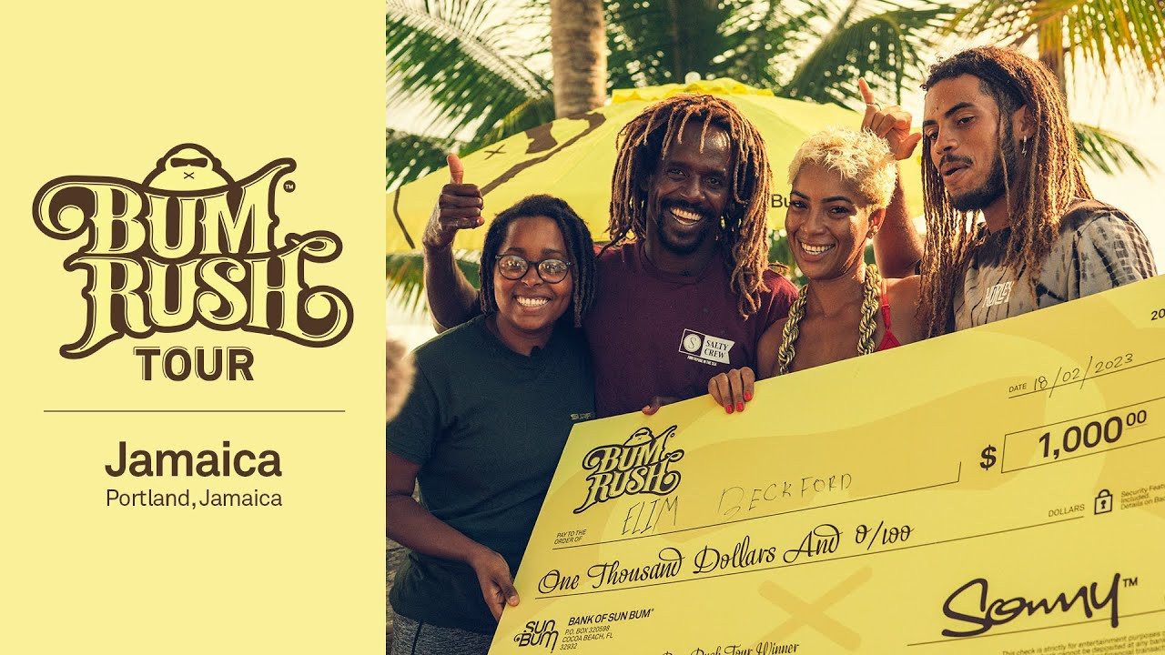 Bum Rush Tour / Portland, Jamaica<br /><br />There are probably more surfers in Encinitas, CA than there are in the entire country of Jamaica. When you paddle out into the lineup, it’s like slipping into a time warp. Sort of what we imagine surfing in California was like back in the 50’s, when you knew everyone out there because they were the same few dedicated locals, day after day.<br /><br />'Read More'<br /><br />https://www.sunbum.com/blogs/bum-rush-tour/bum-rush-tour-jamaica