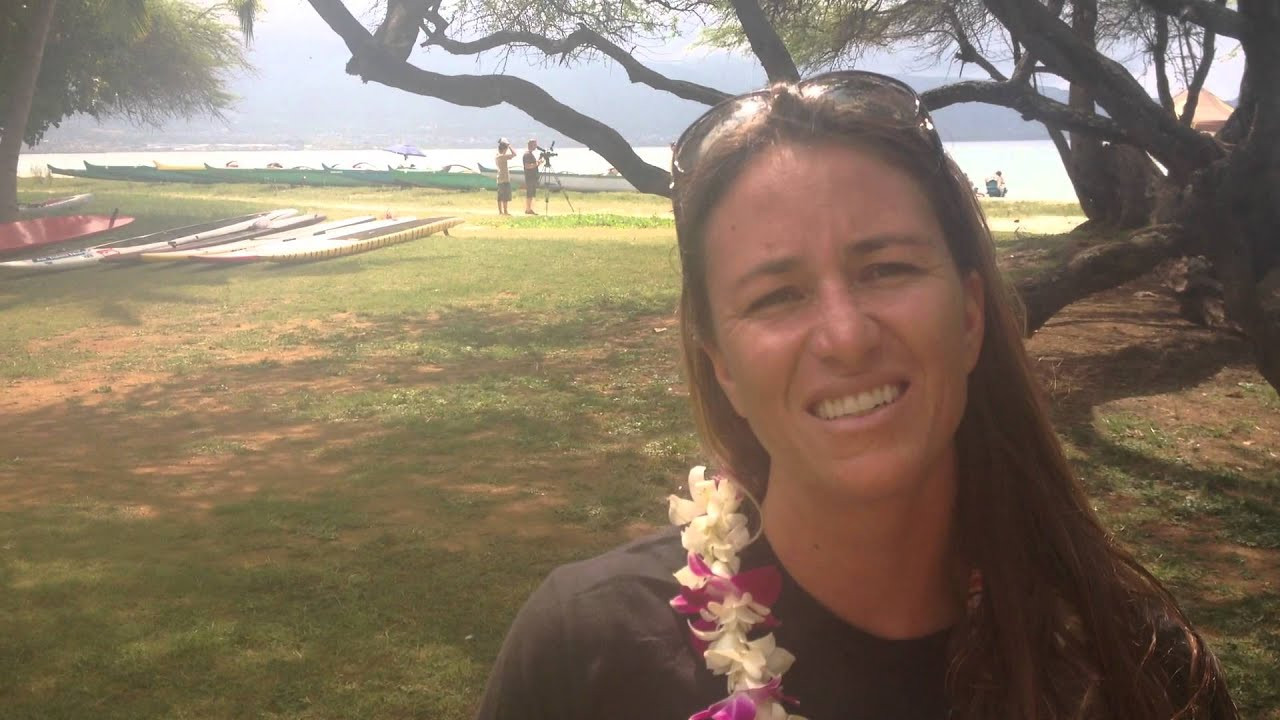 Andrea Moller talks Maliko, Maui and women's paddling at the 6th Annual Olukai Ho'olaule'a