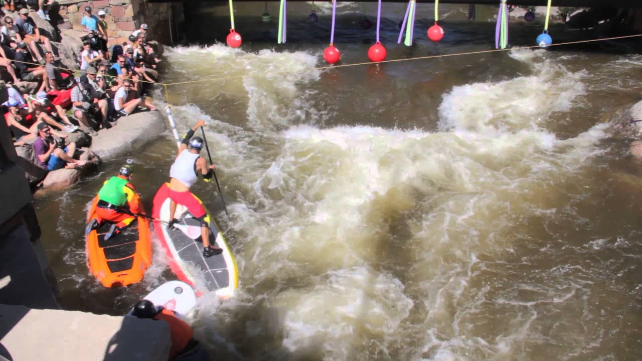 A pileup at the final gate between Eric Jackson, Michael Tavares, Ken Hoeve and Mike Harvey