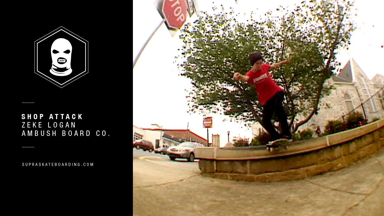 Our second Shop Attack killer is Zeke Logan from Ambush Board Co. just outside of Atlanta. Keep a lookout for your local shop and even yourself. Follow @SupraSkateboarding for more.<br /><br />Shop Attack is our new feature highlighting our shop flow riders around the world via some good hometown skateboarding.<br /><br />Video By:<br />Max Yoder @yodersec<br />Zeke Logan @squirm420<br />Ambush Board Co. @ambushboardco<br /><br />www.SupraSkateboarding.com<br />#SupraShopAttack