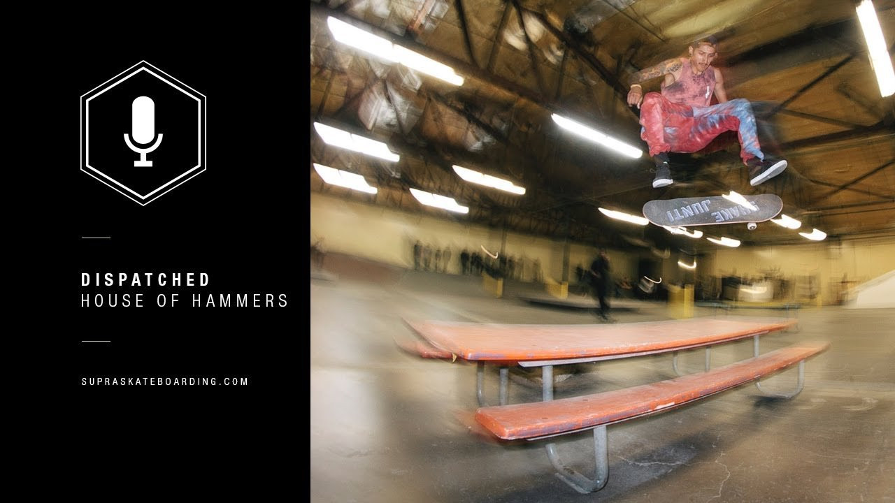 To introduce our new web segment, Dispatched, we invited the Active family out to the House of Hammers for a night of BBQ, beers, boarding, and good times. Watch here as the SUPRA and Active teams take the boots to Greco's House of Hammers. <br /><br /><br /><br />SITE: http://www.suprafootwear.com<br />FACEBOOK: http://www.facebook.com/suprafootwear<br />TWITTER: http://www.twitter.com/suprafootwear<br />INSTAGRAM: http://instagram.com/suprafootwear<br />PINTEREST: http://www.pinterest.com/suprafootwear<br />TUMBLR: http://www.suprafootwear.tumblr.com/<br />VIMEO: http://www.vimeo.com/suprafootwear