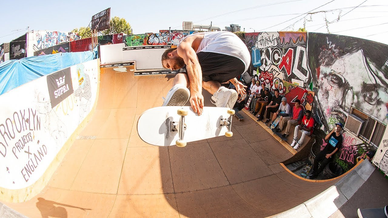 We celebrated the release of the limited edition Crown Coalition Cuba at the legendary Brooklyn Projects skate shop in Los Angeles with a bitchin' party complete with a miniramp contest dubbed the Hollywood Throw Down. The SUPRA team signed some autographs and reinfused the fun back into skate events with an awesome free for all jam session on the ramp out back with a crew of homies going off. Enjoy the video and check http://www.suprafootwear.com for more coverage of the event.<br /><br />SITE: http://www.suprafootwear.com<br />FACEBOOK: http://www.facebook.com/suprafootwear<br />TWITTER: http://www.twitter.com/suprafootwear<br />INSTAGRAM: http://instagram.com/suprafootwear<br />PINTEREST: http://www.pinterest.com/suprafootwear<br />TUMBLR: http://www.suprafootwear.tumblr.com/<br />VIMEO: http://www.vimeo.com/suprafootwear