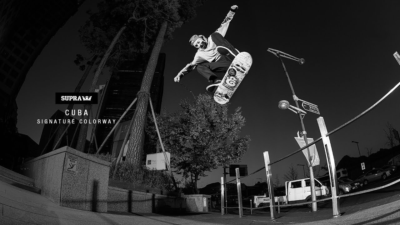 SUPRA is proud to introduce the slip-on Cuba in a new signature Spencer Hamilton colorway. <br /><br />"The colorway I got is perfect," said Spencer. "You can wear it with jeans, you can wear it with shorts, you can wear it with anything, dude. It's not too classy, but it's fresh."<br /><br />Spencer's Cuba is an update to the SUPRA bloodline fine tuned for skateboarding. Couched atop a traditional black vulcanized sole with white foxing, the Cuba is composed of expansive black suede and twill accented by a lightly padded camouflage collar. Spencer chose the Cuba for his signature colorway because he's been wearing its predecessor, the Cuban, since he first started riding for SUPRA.<br /><br />"I really like low profile skate shoes, so I tried 'em out," said Spencer. "I ended up taking the chain out, putting laces in and, yeah, I've been wearing them pretty much every day I skate since they came out." <br /><br />While some skate shoes are good for some tricks, but not good for others, Spencer says the Cuba's toe is "perfect" and feels good with every trick. A black mesh lining and custom "Spencer Hamilton" sock liner supply ample comfort and padding while black hardware and rope laces allow for added fit and flare. <br /><br />Spencer Hamilton's signature Cuba and all current Cuba color options are available now at finer skate shops worldwide and http://www.suprafootwear.com.<br /><br />SITE: http://www.suprafootwear.com<br />FACEBOOK: http://www.facebook.com/suprafootwear<br />TWITTER: http://www.twitter.com/suprafootwear<br />INSTAGRAM: http://instagram.com/suprafootwear<br />PINTEREST: http://www.pinterest.com/suprafootwear<br />TUMBLR: http://www.suprafootwear.tumblr.com/<br />VIMEO: http://www.vimeo.com/suprafootwear