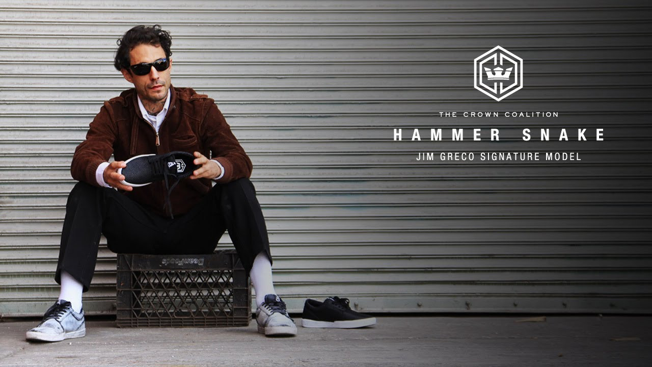 Jim Greco's new signature Hammer Snake low top is a limited edition release only available at Crown Coalition skate shops. Check with your local shop to see if they're part of the Crown Coalition. <br /><br />SITE: http://www.suprafootwear.com<br />FACEBOOK: http://www.facebook.com/suprafootwear<br />TWITTER: http://www.twitter.com/suprafootwear<br />INSTAGRAM: http://instagram.com/suprafootwear<br />PINTEREST: http://www.pinterest.com/suprafootwear<br />TUMBLR: http://www.suprafootwear.tumblr.com/<br />VIMEO: http://www.vimeo.com/suprafootwear