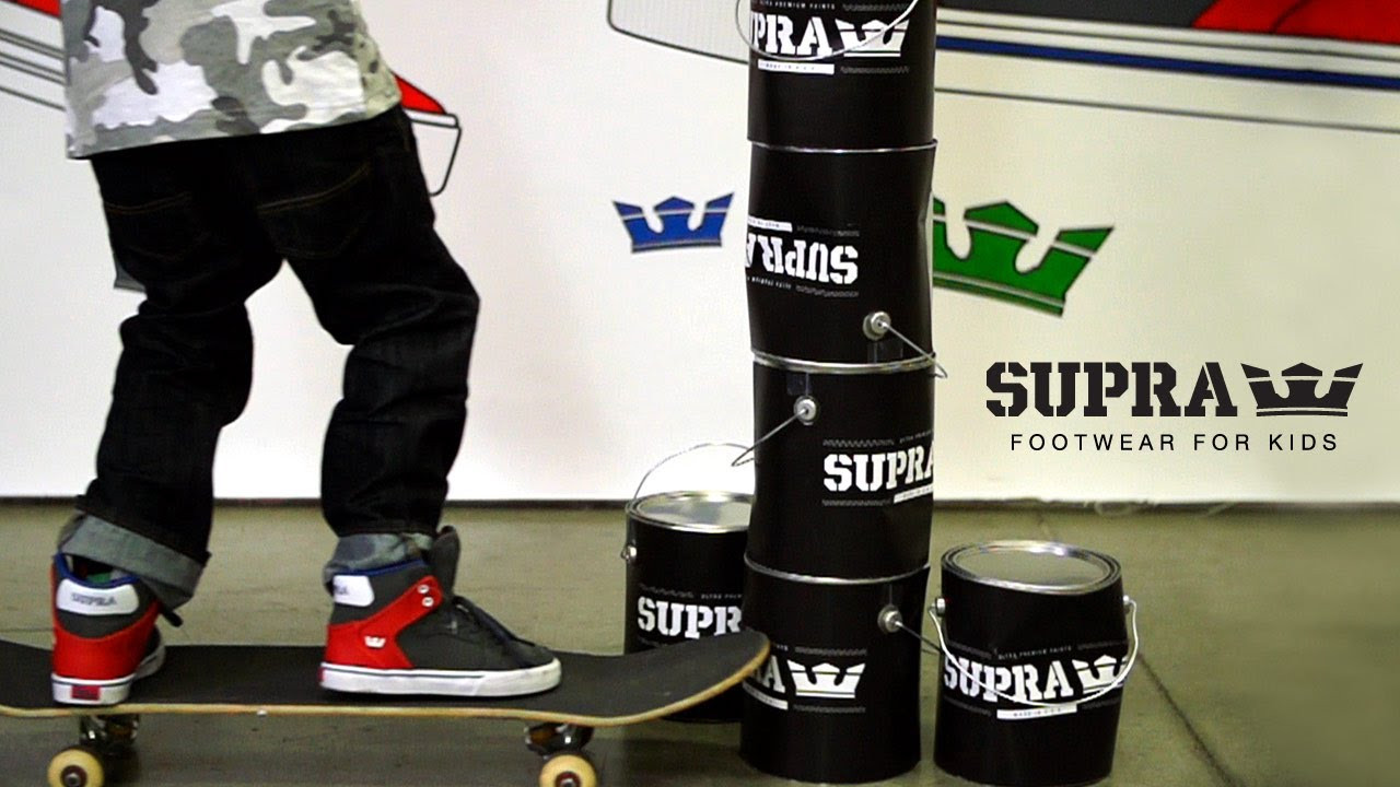 The new kids' collection features classic SUPRA silhouettes —the favorite footwear of the world's top athletes and celebrities—in an array of fun colors, dynamic designs, and constructed from durable materials that are available in a full range of kids' sizes. <br /><br />SITE: http://www.suprafootwear.com<br />FACEBOOK: http://www.facebook.com/suprafootwear<br />TWITTER: http://www.twitter.com/suprafootwear<br />INSTAGRAM: http://instagram.com/suprafootwear<br />PINTEREST: http://www.pinterest.com/suprafootwear<br />TUMBLR: http://www.suprafootwear.tumblr.com/<br />VIMEO: http://www.vimeo.com/suprafootwear