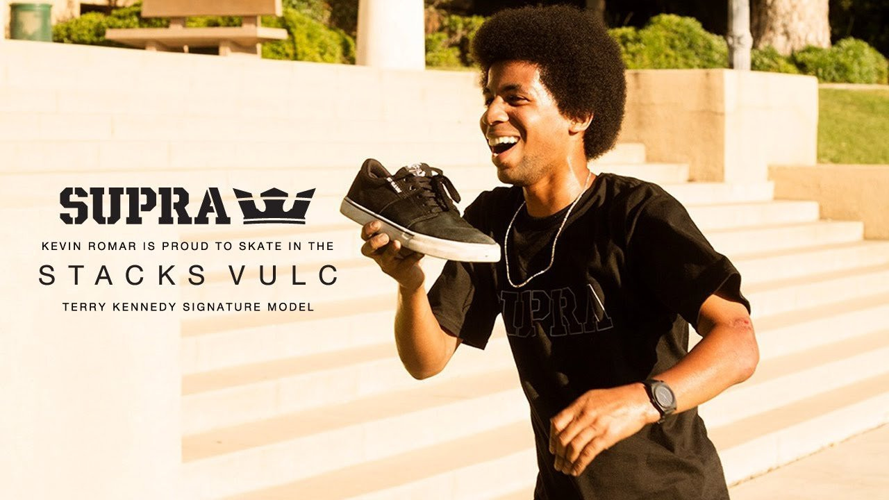 Kevin Romar, fakie flip in the new Stacks Vulc. The new Terry Kennedy signature Stacks Vulc is available at better skate retailers worldwide and suprafootwear.com.<br /><br />Music Courtesy:<br />DJ K. RO<br />"SUPRA"<br />https://soundcloud.com/kevinromar/supra-prod-by-k-ro<br /><br />SITE: http://www.suprafootwear.com<br />FACEBOOK: http://www.facebook.com/suprafootwear<br />TWITTER: http://www.twitter.com/suprafootwear<br />INSTAGRAM: http://instagram.com/suprafootwear<br />PINTEREST: http://www.pinterest.com/suprafootwear<br />TUMBLR: http://www.suprafootwear.tumblr.com/<br />VIMEO: http://www.vimeo.com/suprafootwear