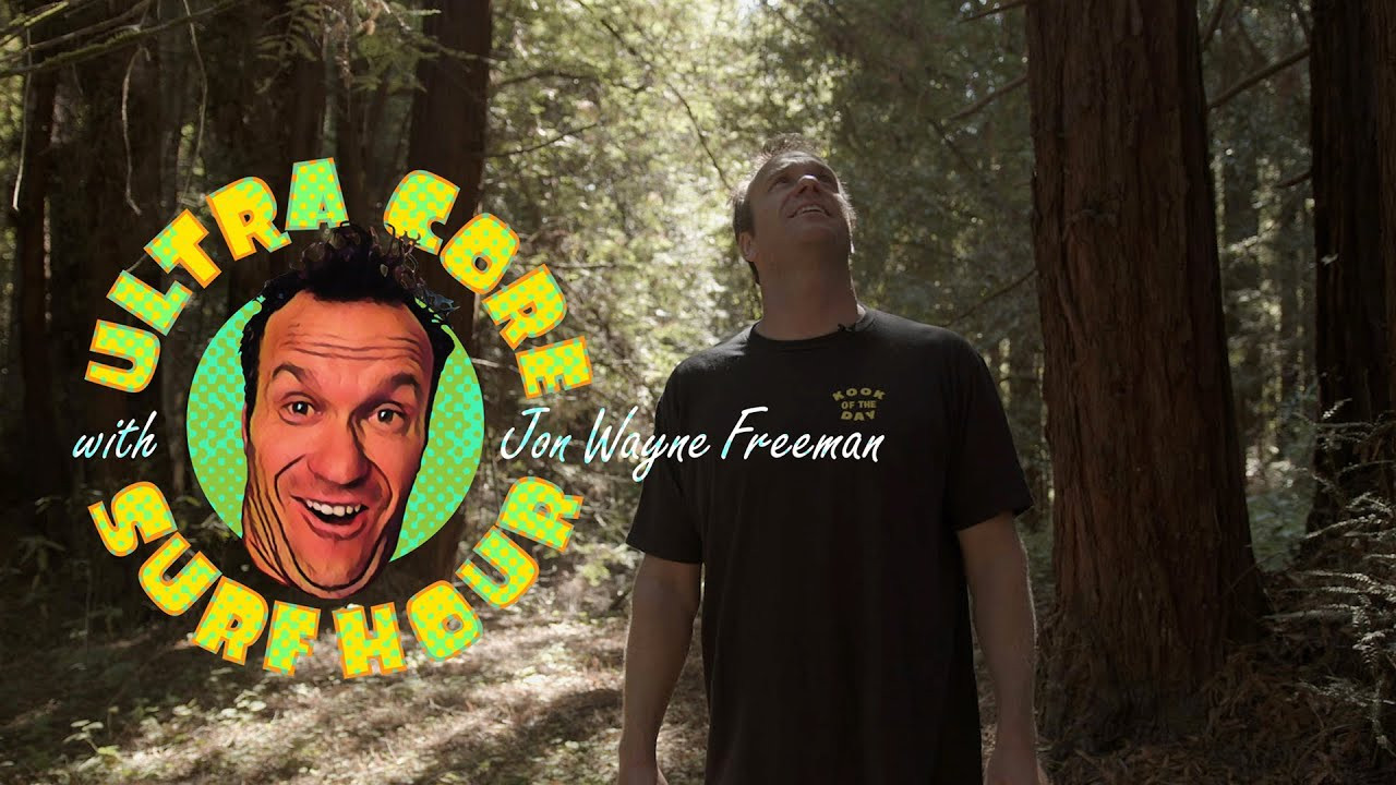 In the first two episodes of the "Ultra-Core Surf Hour", Jon Wayne Freeman took to lineups around Southern California to hone his above-the-lip skills (of which he has none) in order to become a middle-aged aerial wizard. In last week's episode, Jon traveled up to Newport Beach to surf the Wedge and make an attempt at becoming a pro surfer through the scoring of an elusive sponsorship deal (if you'd like to see how wildly successful Jon was at both efforts, click here and here).<br /><br />For this week's episode, Jon ventures up north to Santa Cruz to channel the energy of area's legendary locals. "In the '90s, they were known for their aerial surfing, their high-performance, edgy, rough, incredible timing, bravado in big waves....and also their nicknames," says Jon in the episode above. "I want a nickname like Jason "Ratboy" Collins, Peter "The Condor" Mel, like Randy, like Darrel "Flea" Vir...Vir..."<br /><br /><br />Jon hoped to leave Santa Cruz branded with a memorable nickname and a few epic waves under his belt. But did he accomplish that? Find out in the episode above, which sees Jon chatting with locals, chickening out of what looks to be an all-time session, wandering through a random forest to seek inspiration/a nickname and calling Nat Young "a son of a bitch", the reason for which will become clear once you hit play.