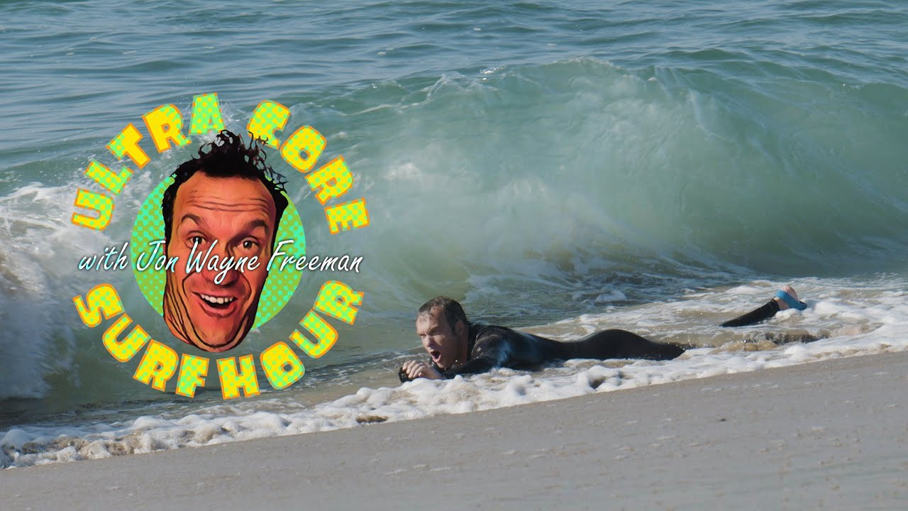 "We've got about 20- to 30-foot wave faces today," Jon Wayne Freeman assures us from the tideline at the Wedge as surfers behind him bob amid a lethargic south swell. "It's just in-between sets."<br /><br />OK, this is not the day that Teahupoo came to Newport Beach, but that doesn't mean there wasn't some entertaining chaos unfolding at California's freakiest peak. Jon watches some serious thrills and spills over some sinister sandbars and pushes his own performance limits, albeit with a toddler's boogie board.<br /><br />After the session, Jon has enlightening conversations with the locals, watches Newport's own Andrew Doheny rip the bag out of his home break and then goes searching for surfing's golden ticket: a lucrative sponsorship deal. Press play above to watch Jon's Newport Beach adventure, or click here to watch his aerial awakening at Trestles, or here for the series opener.