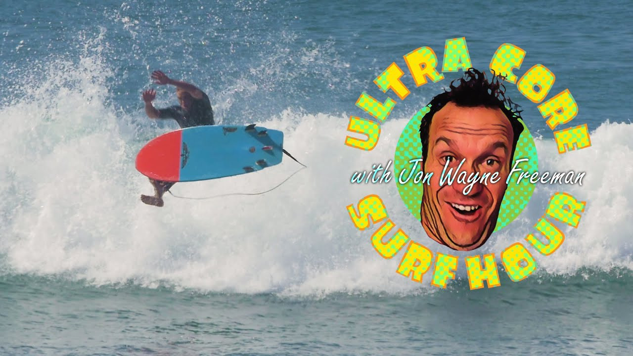 "It's kind of a shit show, to be honest with you, but I'm excited."<br /><br /><br />Last week we left our everyman hero on his quest to complete the rumored-to-be-impossible middle-aged aerial. After last week's disappointing training session ended in a collision with our water photographer, Jon and his high-flying sensei Kevin Schulz head to Lower Trestles, known to some (probably just Jon, actually) as "The Yosemite of Surfing." Between his skyward attempts, Jon gives a tour of the magical cobblestone kingdom, including a breakdown of the popular modes of transit on the trail, how to pick the right porta potty and oh so much more.<br /><br />"It's Tuesday morning and there's about 500 people here," said Jon before his session. "Nobody has a job, everybody's on electric bikes and rode in on their Sprinter vans. It's kind of a shit show, to be honest with you, but I'm excited! I really think it's gonna happen for me today."<br /><br />Was Jon right? Will he be the latest invitee to the Red Bull Airborne series? Press play above to find out, and click here to watch part one of Jon's aerial saga. Next week on "The Ultra-Core Surf Hour", Jon will be back and pulling into some Laird-Millennium-Wave-level tubes at Newport's Wedge. See you then.