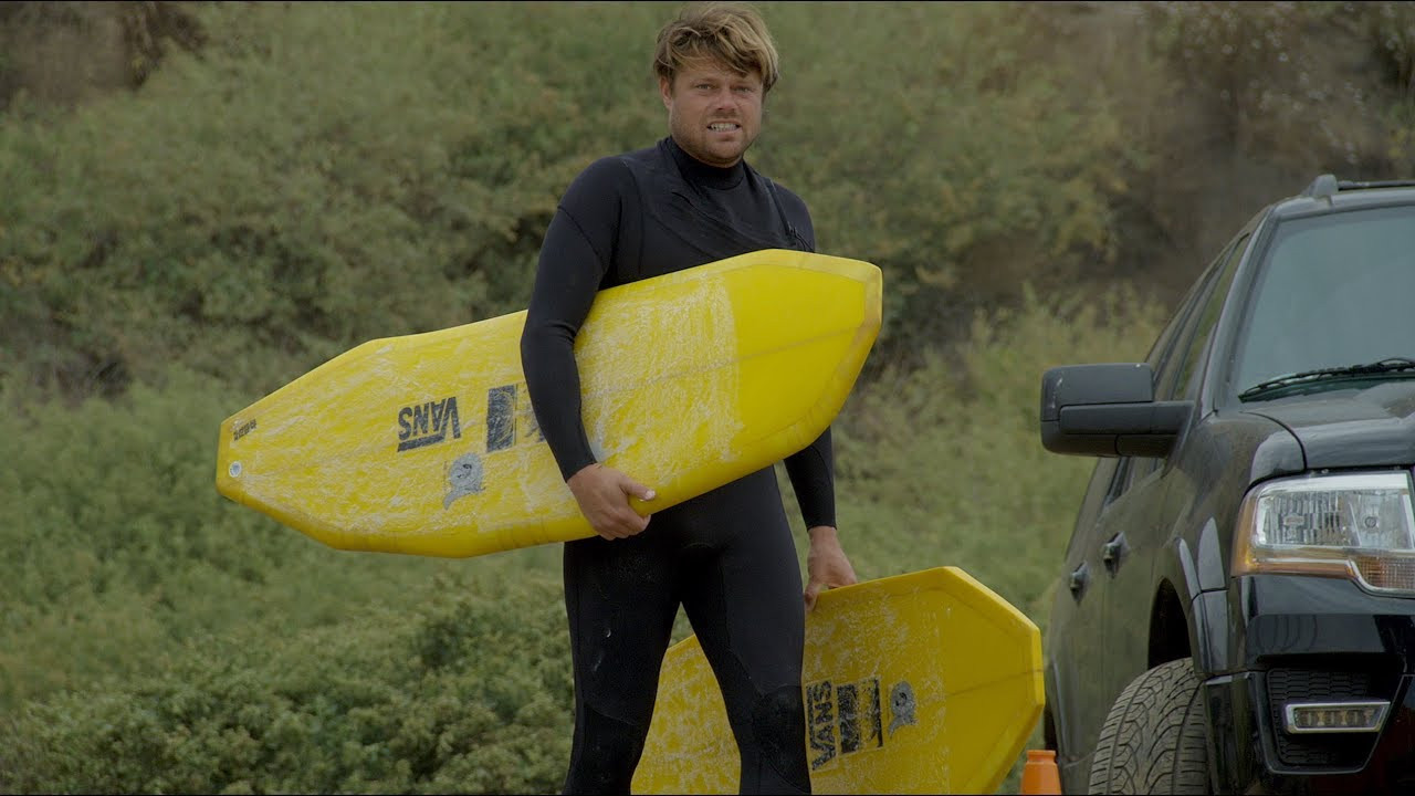 “It’s so bizarre and goes sideways so oddly that it’s actually kind of fun,” says Dane Reynolds, of one of the very bizarre and very sideways-going boards he shaped and surfed in the video above.<br /><br />Earlier this year Opens a New Window. , Dane was selected to be a guest shaper for the Duct Tape Festival in Huntington Beach. But rather than craft a functional piece of equipment that he’s actually capable of shaping (Dane has spent ample time in a shaping bay mowing down self-shapes), the Ventura native decided to get a little experimental.<br /><br />“I’m going to make something with really bizarre lines that just doesn’t look like it should even be a surfboard,” Dane told us in the making of this video.<br /><br />DR’s Frankenstein experimentation resulted in two oddball pieces of foam and fiberglass, all sharp edges and 90-degree angles. Shortly after the glassing was completed, Dane took his creations for a spin alongside pro skater/surfer Curren Caples. Despite the boards many inherent flaws, Dane and Curren were still able to rip the bag out of the misfit shapes.<br /><br />Click play above to hear Dane’s analysis of the strange (yet ultimately fun) shapes. And if you’d like to give them both a go for yourself, you can test them out for free at Jack’s in Huntington Beach.