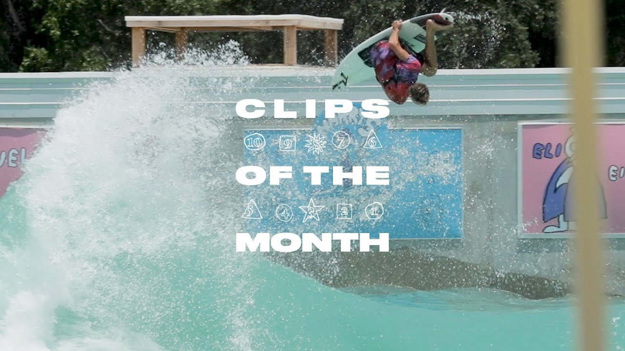 It’s wave pool fever in this episode of Clips Of The Month! Out of the ten available spots, four of the best waves ridden in June came from a chlorinated wave tank in the middle of Waco, Texas–including the winner, Kevin Schulz’s loony backflip, which many are calling the best air ever landed in a pool. Other highlights from Waco include Ian Crane’s backside stale-three, Mason Ho’s frontside Judo and Curren Caples’ skate-inspired backside punt, which all made the cut. Of course, the ocean is still a thing, and you won’t find a ramp in Texas to rival the one Julian Wilson hits in Australia in spot #2. Until wave pool tech starts pumping out sections like that one, the only place you’ll find Wilson doing a 6-foot slob is in his natural habitat. Click play for a 2-minute look at the best surfing that went down last month.<br /><br /> #1: Kevin Schulz | Waco, Texas<br />Filmed by Kyle Flath<br /><br />#2: Julian Wilson | Australia <br />Filmed by Jimmy Lees<br /><br />#3: Billy Kemper, Teahupo’o, Tahiti <br />Filmed by Andrew Kaineder<br /><br />#4: Ian Crane | Waco, Texas <br />Filmed by Jimmicane<br /><br />#5: Mason Ho | Waco, Texas <br />Filmed by Riordan Pringle<br /><br />#6: Craig Anderson | Australia <br />Filmed by Dave Fox<br /><br />#7: Curren Caples | Waco, Texas <br />Filmed by Kyle Buthman<br /><br />#8: Benji Brand | Teahupo’o, Tahiti<br />Filmed by Brand<br /><br />#9: Jordy Smith | Mainland Mexico <br />Filmed by O’Neill<br /><br />#10: Parker Coffin | Western Australia <br />Filmed by Ryan Perry