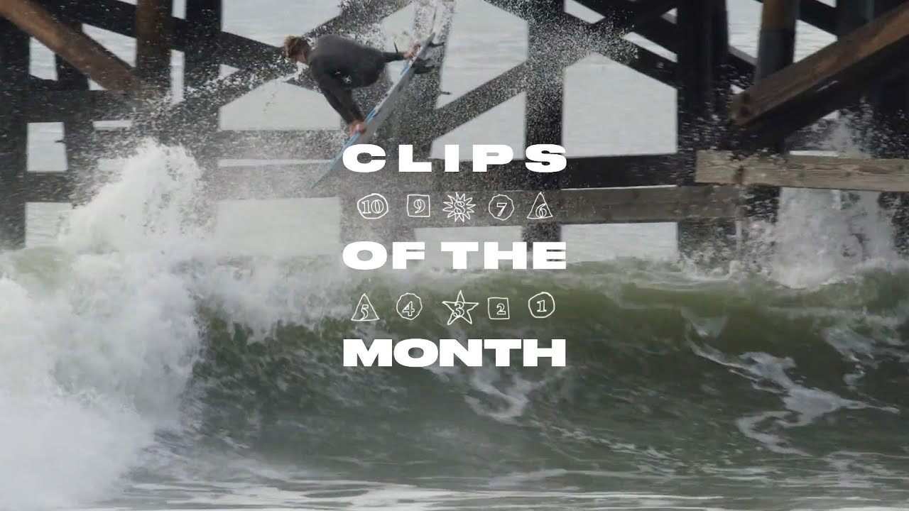 March stirred a whole lot of variety into the melting pot of "Clips of the Month". Jordy Smith snuck away to East Africa to link beastly carves and barrels, Nathan Florence locked in the most dramatic POV shot we've ever seen at Waimea Bay, Ian Crane got uber-tech on his backhand and oh so much more. But at the end of the day, it was the style and cleanliness of Kolohe's ever-lofty backside grab reverse at San Clemente Pier that undoubtedly marked him the winner for March. Not only was it a stellar move, but the edit itself is filled with incredible surfing and adds some high-end water cinematography from the incredibly talented Pat Stacy (click here to re-watch in its entirety). This edit will be a force to be reckoned with come the 2019 SURFER Awards. But for now, his ender clip will take the cake this month.<br /><br />#1 Kolohe Andino | San Clemente, California<br /><br />Filmed by Jacob Vanderwork<br /><br /> <br /><br />#2 Nathan Florence | Waimea Bay, Hawaii<br /><br />Filmed by Nathan Florence<br /><br /> <br /><br />#3 Ian Crane | Northern California<br /><br />Filmed by Jacob Vanderwork<br /><br /> <br /><br />#4 Nic Von Rupp | Nazaré, Portugal<br /><br />Filmed by Pedro Miranda<br /><br /> <br /><br /> #5 Matt Bromley | Mullaghmore, Ireland<br /><br />Filmed by Andrew Kaineder<br /><br /> <br /><br />#6 Koa Smith | Off The Wall, Hawaii<br /><br />Filmed by: Lucca Biot<br /><br /> <br /><br />#7 Jack Freestone | Gold Coast, Australia<br /><br />Filmed by Scotty Hammonds <br /><br /> <br /><br />#8 Jay Davies | Indonesia<br /><br />Filmed by RVCA<br /><br /> <br /><br />#9 Chippa Wilson | Waco, Texas<br /><br />Filmed by Ryan Mack<br /><br /> <br /><br />#10 Jordy Smith | East Africa<br /><br /> Filmed by Wesley Lewis