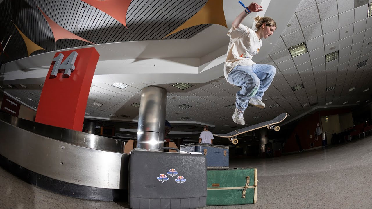 Skating an airport is something most skateboarders only dream of but rarely get to experience.<br /><br />The ordinary traveler sees a dull baggage claim, whereas a skateboarder sees a perfect ledge.<br /><br />For the second consecutive year, Red Bull and New York Design and Construction (NYDAC) gave the Old New Orleans airport an edgy upgrade, turning escalators into ramps and quiet hallways into a skateboarding paradise for amateur and professionals alike.<br /><br />In short, it's a video game brought to life.<br /><br />The Old MSY closed its doors to travelers in 2019, but on April 15-16, Red Bull athlete and project visionary Jake Wooten was joined by a stacked roster of professional skateboarders, including X Games gold medalist Alex Sorgente, Olympians Brighton Zeuner and Vincent Matheron, Tony Hawk Pro Skater game character Kareem Campbell, and more.<br /><br />The crew dropped in from a jet bridge onto an active tarmac and caught air in the Parabola Park, set against the eye-catching mid-century glass arch in Concourse C.<br /><br />"Everything I've seen here has blown my mind," said Campbell.<br /><br />"From the course to the tarmac, to the Red Bull plane and the jam session... it's unreal. It's something I don't think anyone can recreate, except in a video game."<br /><br />In addition to the professional roster, eight crews of amateur skaters from seven states filled the formerly desolate halls with the sounds of ollies, grinds, and pure excitement.<br /><br />Each team was comprised of 4-5 skaters and one filmer and represented cities including New Orleans, Baton Rouge, Atlanta, Birmingham, Tupelo, the Florida Panhandle, Philadelphia, and Nashville; last year's winning crew.<br /><br />Support Your Favorite Crew <br /><br />Each of the participating teams submitted a two-minute video compilation for a fan-sourced vote.<br /><br />Voting opened May 10 and ran through May 27.<br /><br />Red Bull has announced the Ruckus Skate Shop riders, composed of skaters from Baton Rouge and Lafayette, as the overall winning crew for Red Bull Terminal Takeover 2022.<br /><br />As winners of the project, Ruckus was awarded $5,000 for supporting their local skate scene.<br /><br />"I couldn't believe we were able to do Red Bull Terminal Takeover the first time," said Wooten.<br /><br />"It was beyond my imagination. Being able to do it again is an opportunity I would never miss out on. Seeing the faces of everyone who walks in solidifies the reason why we're doing this for the community."<br /><br />Transforming an airport into a Skate Park<br /><br />NYDAC converted the once-abandoned airport into a lively park, complete with four unique course designs and features <br />conducive to different styles of riding.<br /><br />Build-out by-the-numbers:<br /><br />37,000 pounds of ramp materials;<br />3 tractor-trailer loads of supplies;<br />12-person build crew;<br />3 weeks of pre-build with only 4 days to assemble the parks on-site; <br />Parabola Park;<br />The parabola was the hero location with its stunning pre-existing architecture. The NYDAC build team modified the escalators for skaters to roll down and added a simple but technical A-frame with a rail and a four-sided pyramid for skaters to jump over. The marquee feature for the Parabola Park was a custom-built 8ft quarter pipe, with 6ft wedges on both sides, providing local skaters a pro level course;<br />"DIY" Ticketing Counter (New);<br /><br />The ticketing counter utilized many of the existing features of an airport, including benches, airport signage, a golf cart, countertops, and more.<br /><br />Skaters put their creative juices to work, each designing their own unique street-style obstacles as part of their video edits.<br /><br />Baggage Claim <br /><br />The baggage claim section brought every skater's video game fantasy to life, as the carousel covered in plywood created a space for the sport to go where it hadn't gone before.<br /><br />Carpet and rubber were no match for the build team, who added rails, ledges, and ramps - transforming the monotonous belt system into a playground for the imagination, complete with rideable kiosks and countertops.<br /><br />Concourse D <br /><br />Concourse D mimicked a runway built for speed, offering skaters a long hallway and a smooth surface for pushing.<br /><br />The crews skated the airport's natural infrastructure, in addition to ledges in the form of kiosks, newsstands, kicker ramps, and more.<br /><br />Tarmac Jam Session <br /><br />Skaters were treated to the ultimate surprise upon arrival at Red Bull Terminal Takeover.<br /><br />At the conclusion of the park reveal, the eight crews were guided down a jet bridge to a 24ft wide, 5ft tall mini ramp built on the active MSY tarmac.<br /><br />The skaters were joined by the pros for an open skate session overlooking the runway as commercial planes passed by in the distance.<br /><br />To turn it up a notch, Red Bull aerobatic pilot Kevin Coleman stunned the crowd with three low knife-edge passes in his Extra 300 plane 15ft over the mini ramp.<br /><br />Despite Kevin's 3500 in-flight hours across 13 different countries, this demonstration was a first for the sole American Aero GP1 pilot.