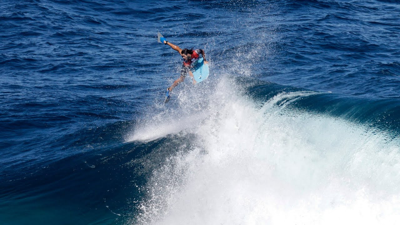 On the fourth day of competition, former world bodyboarding champions battled against each other in spectacular conditions at El Frontón in Gran Canaria.<br /><br />"La Bestia," as it is known locally, delivered the goods, allowing riders to unleash their most refined skills in the high-performance arena.<br /><br />Pierre Louis Costes, Tristan Roberts, Amaury Lavernhe, and Dave Hubbard were put to the test and faced some of best Canarian bodyboarders, including Samuel Brito, Ernesto Evana, Javi Domínguez and Dailos Rodríguez.<br /><br />Lionel Medina, the reigning Frontón King, showed he is a force to be reckoned with.<br /><br />Alex Uranga, who has always climbed the ladder at the Spanish slab, was surprisingly eliminated.<br /><br />Nineteen-year-old Javi Domínguez scored a 10-point ride - the first of the event so far - after pulling into a perfect right-hand barrel.