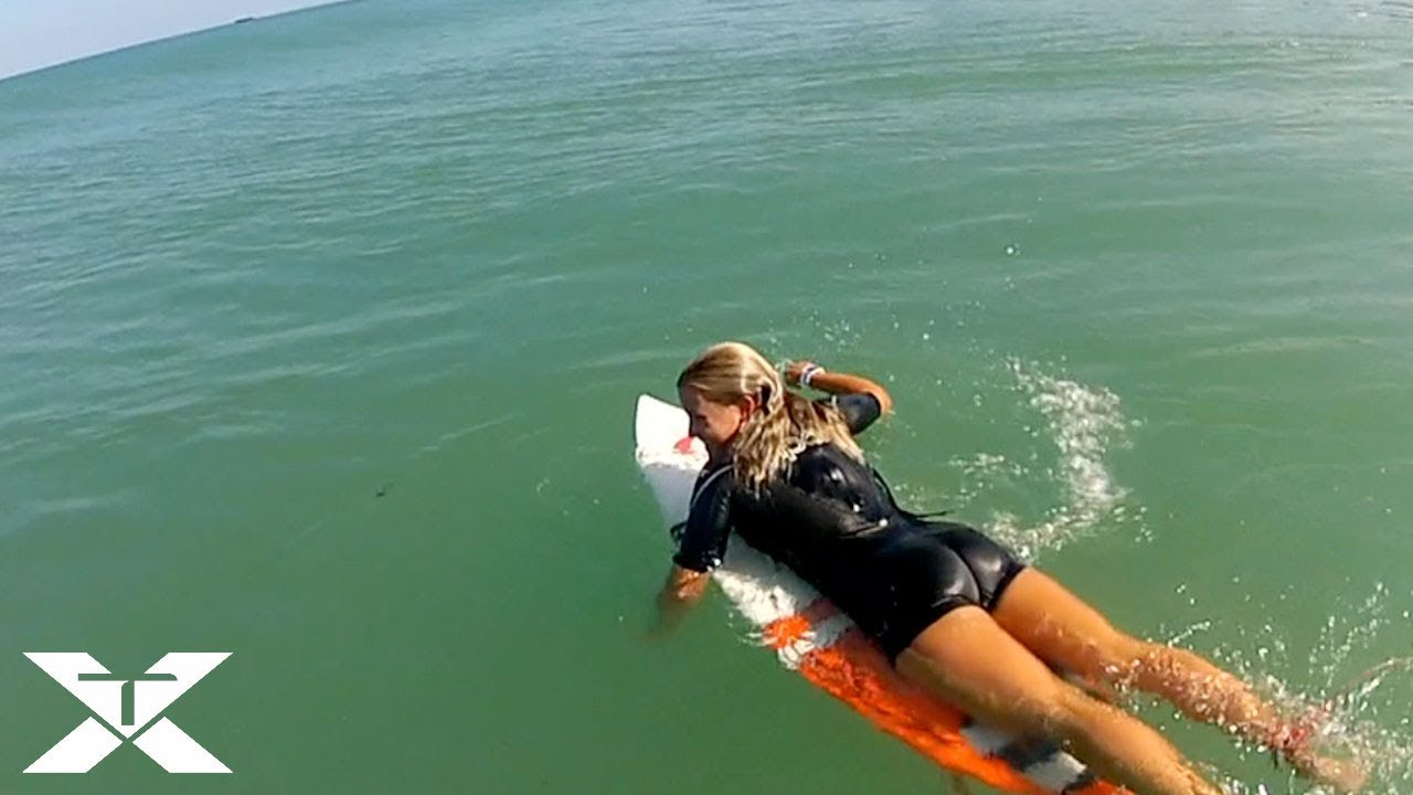 Pauline Ado surfing some fun waves at home in the south west of France !<br /><br />paulineado.fr<br />twitter: @paulineado<br />http://www.youtube.com/playlist?list=PL7D58E06136A2959E Click Here for more Surfing!<br /><br />The X-Treme Channel features awesome extreme sports action from all over the world!<br /><br />Subscribe To X-Treme Here: http://goo.gl/7Vdr0<br />Website: http://www.x-tremevideo.com<br />Twitter: http://twitter.com/XTremeVideo<br />Facebook: http://www.facebook.com/XTvideo