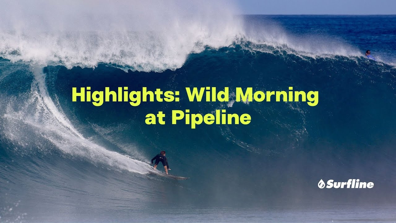 A giant, very west swell slammed Hawaii this weekend. Monday morning dawned still solid and sunny and peaky — and things cleaned way up for a few hours for a few dozen Pipe aficionados. Despite a recent influx of CT surfers, it turned out to be a mostly locals’ affair.<br /><br />“This whole swell has had a different type of energy to it,” said the day’s standout Makana Pang. “More steep, tall and hollow on the First Reef than our recent swells. In the beginning of it, on Saturday, I saw more wipeouts in one day than I did this whole season. I sat out there this morning for about an hour or so without a wave. Went in and switched for a bigger board and then found myself on a few fun ones back to back. Good start to the week!”<br /><br />Pang was undeniably on a heater based on sheer wave count and total tube time. Shane Dorian went down very hard on one at Backdoor, but it was Eala Stewart who took home day’s best/worst wipeout honors, free falling from the lip on a Pipe double-up into the flats, feet connected to his board nearly the whole time. (More to come on that very soon. Let’s just say thank God for helmets.) <br /><br />[Cover photo: Makana Pang by Pete Hodgson]<br /><br />Watch the Pipe cam here:<br />https://www.surfline.com/surf-report/pipeline/5842041f4e65fad6a7708890?view=table<br />-----------------------------------<br /> Subscribe: <br /> http://www.youtube.com/subscription_center?add_user=surfline<br /> <br /> Become a Surfline Premium Member: <br /> https://surfl.in/2Cd36tF<br /> ----------------------------------