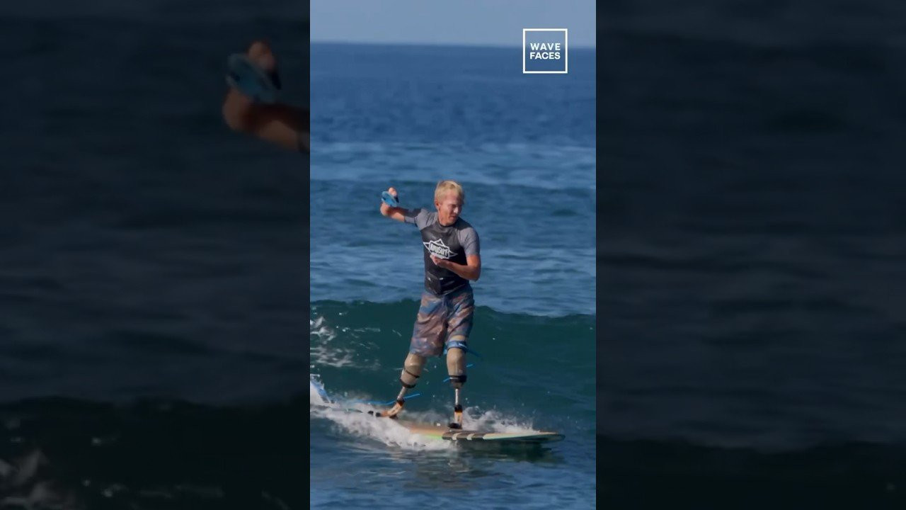 “My name is Josh Bogle and I am a quad amputee with a Shaka 🤙🏼 on my left hand. My life was not born this way but adapted after injury. It all started with a series of accidents that ultimately got me hooked on painkillers. This is not how I lost my legs but how I ended up in an unhealthy state of living. My addiction to pain meds caused my body to become so unhealthy that when I stepped on a fish hook, I was in a coma for 17 days in 2012 and ended up losing my limbs.<br /><br />My body could not get oxygen to my limbs during the coma, and I had tissue damage from that period. This was my wake-up call. Surfing gave me my rebirth. I would never have guessed I would paddle out into surf to the awakened life I have now. Here is the story of how I found surfing and the ocean set me free.<br /><br />In 2017/2018, I started swimming in the shoreline and going to the beach to strip off my prosthetic legs to swim in the ocean. The surf and fresh air called out to my soul and spirit. The effort it took to get myself to the beach and take off my legs was a huge deal, and I would go just to lay in the sun and swim. After a few months, I started to watch the surfers and thought they looked like they were flying. I dreamed of surfing, and over the following year, I found a way to try and kept trying.<br /><br />I learned to surf and found adaptive surfing the most freeing feeling. I could fly like the surfers I used to watch and developed a connection with the ocean.<br /><br />I went to my first adaptive surf contest at Dukes Fest in Waikiki and have surfed in places I had only ever read about.<br /><br />In the end, I am just a guy with a dream and, a funny-looking hand, no legged body, but I still find a way to surf, stay positive, and charge all the waves I can.”<br /><br />Aloha,<br />Josh Bogle